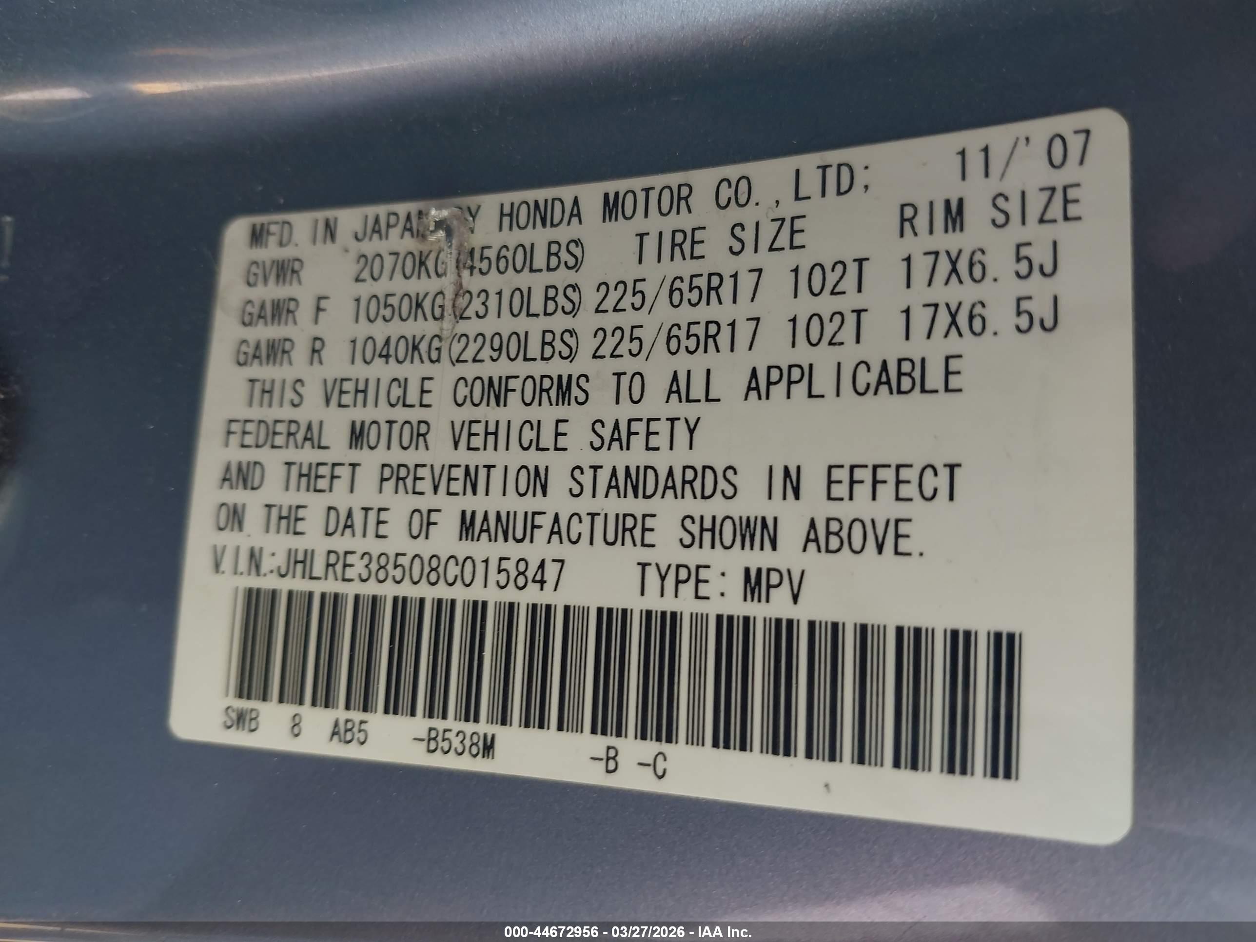 HONDA CR-V image 9
