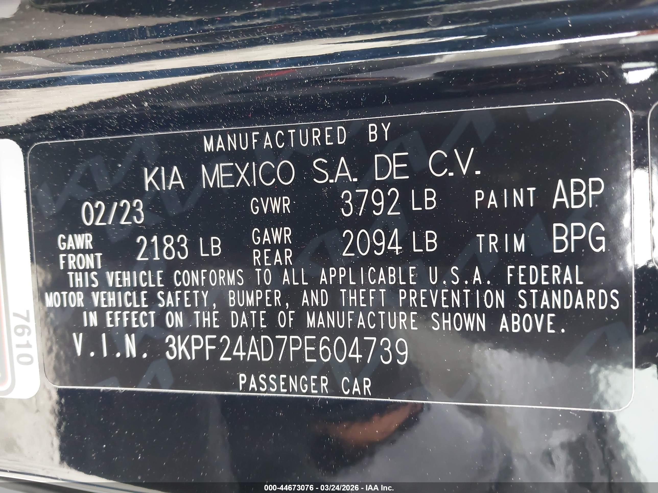 KIA FORTE image 9