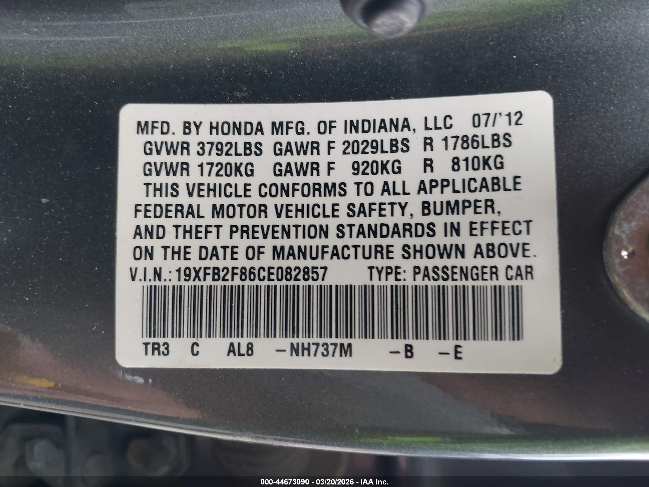 HONDA CIVIC image 9
