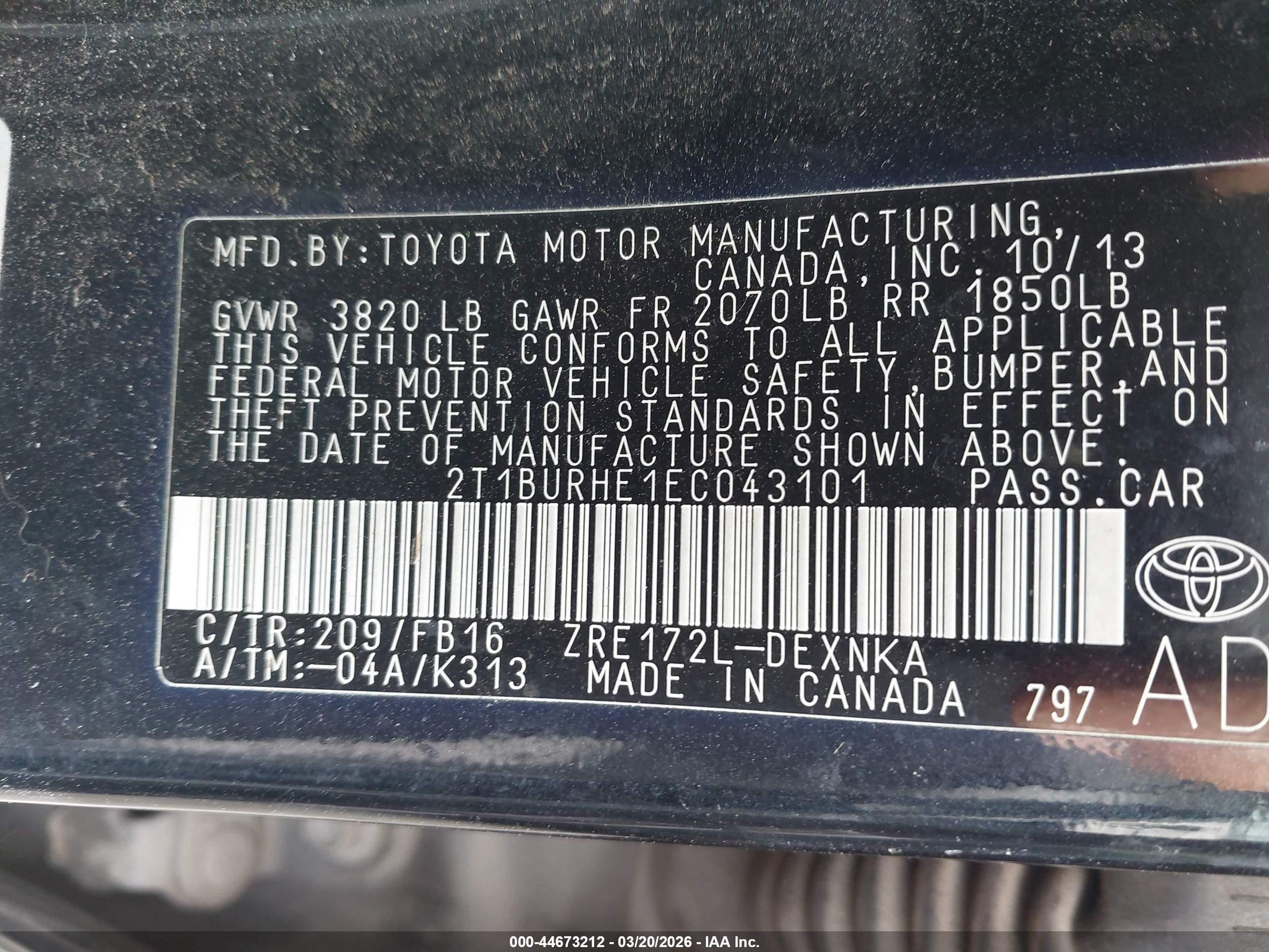 TOYOTA COROLLA image 9