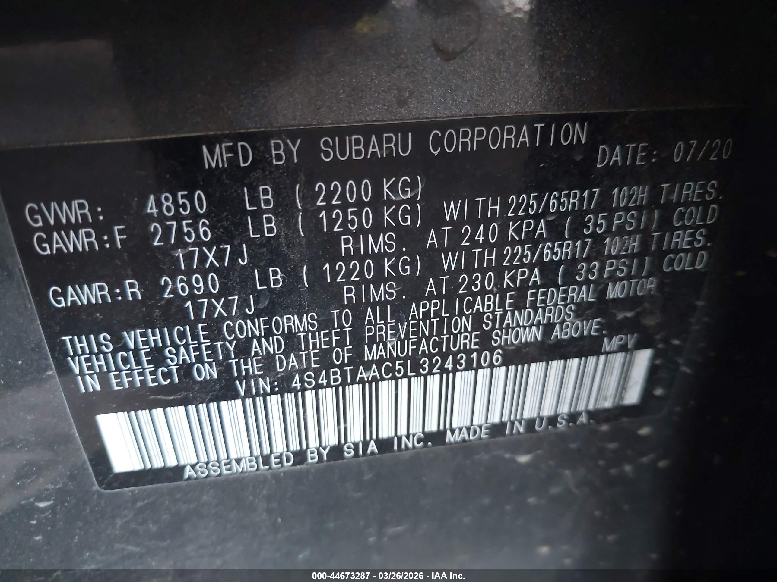 SUBARU OUTBACK image 9