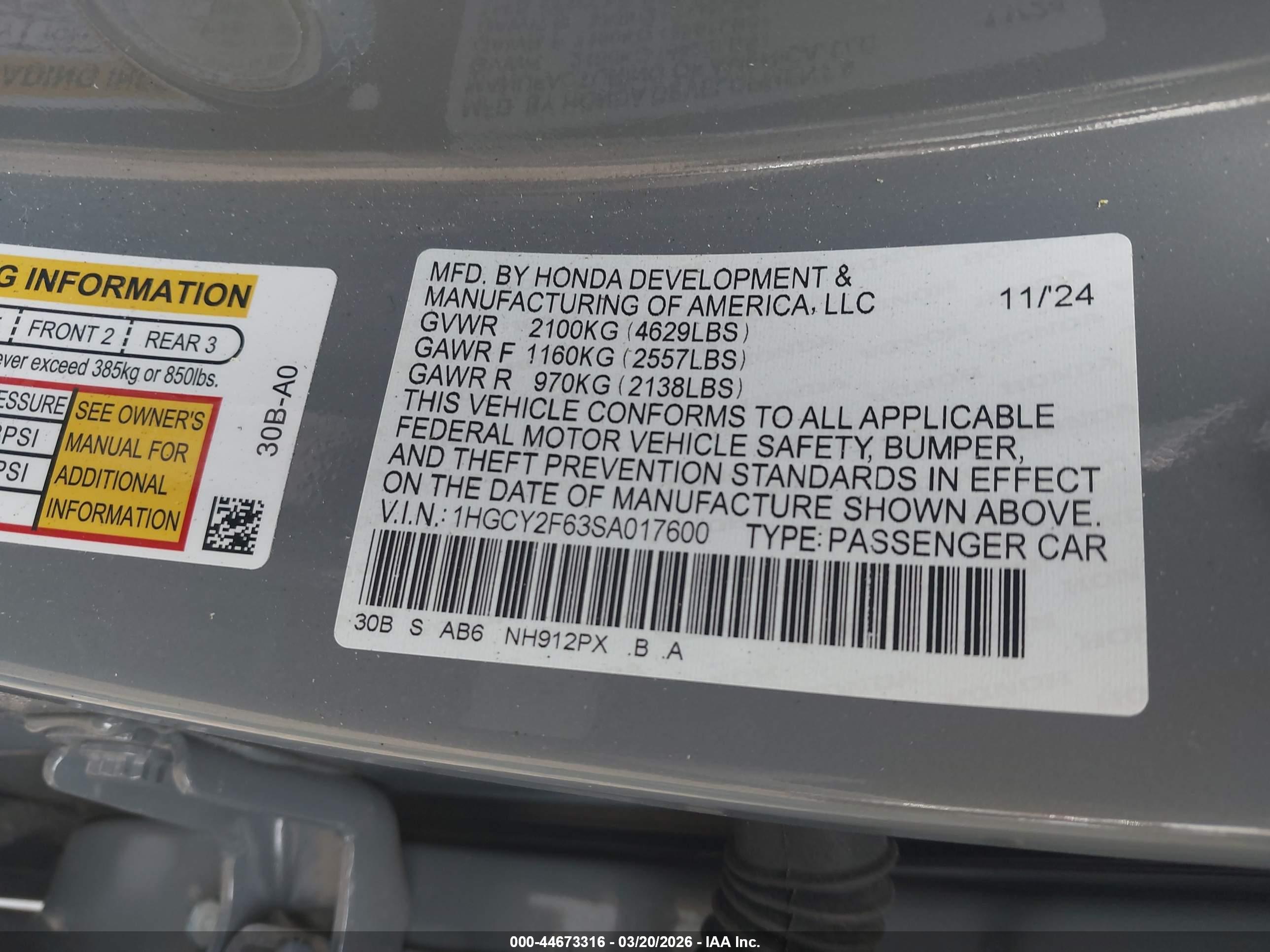 HONDA ACCORD image 9