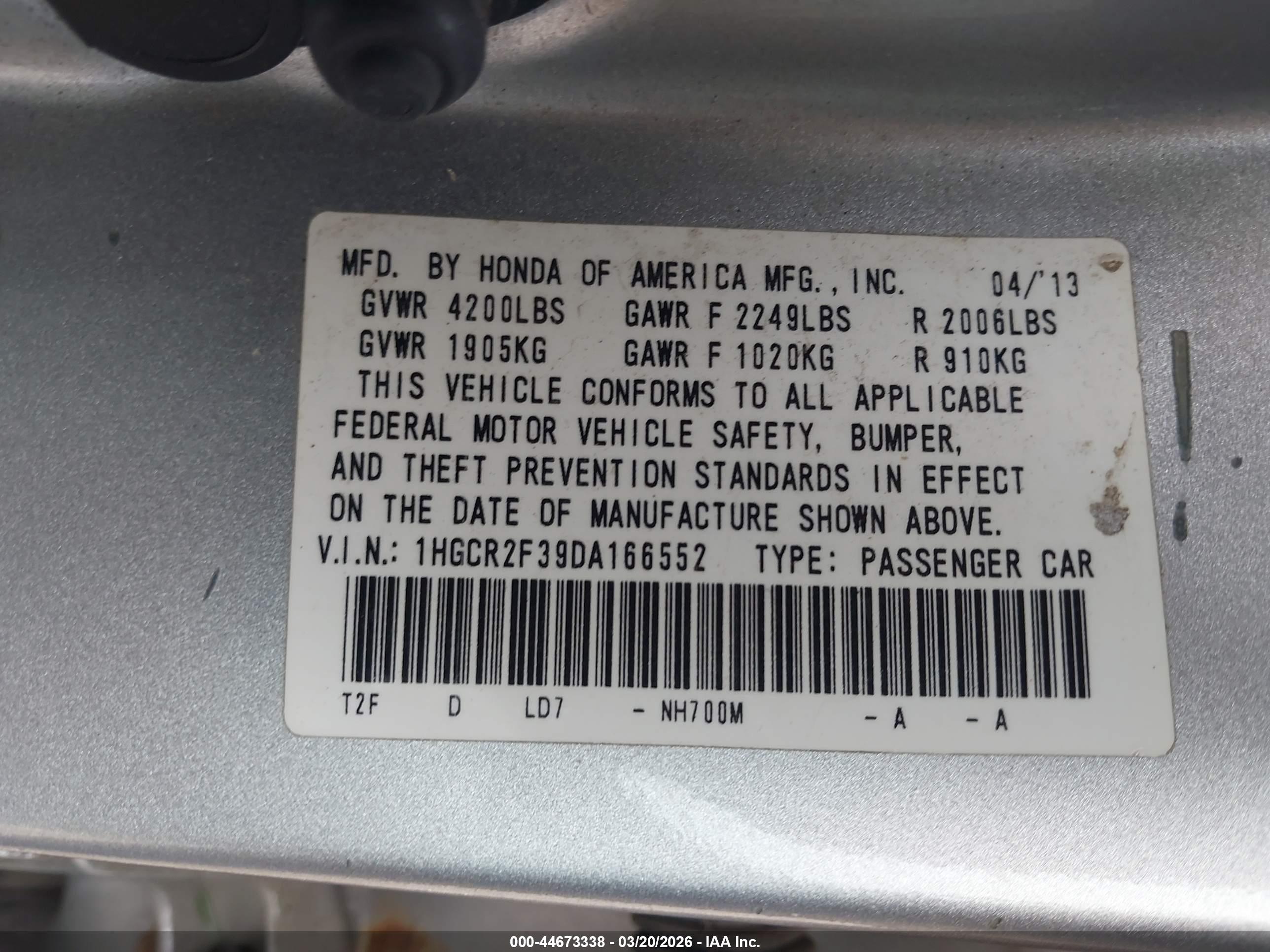 HONDA ACCORD image 9