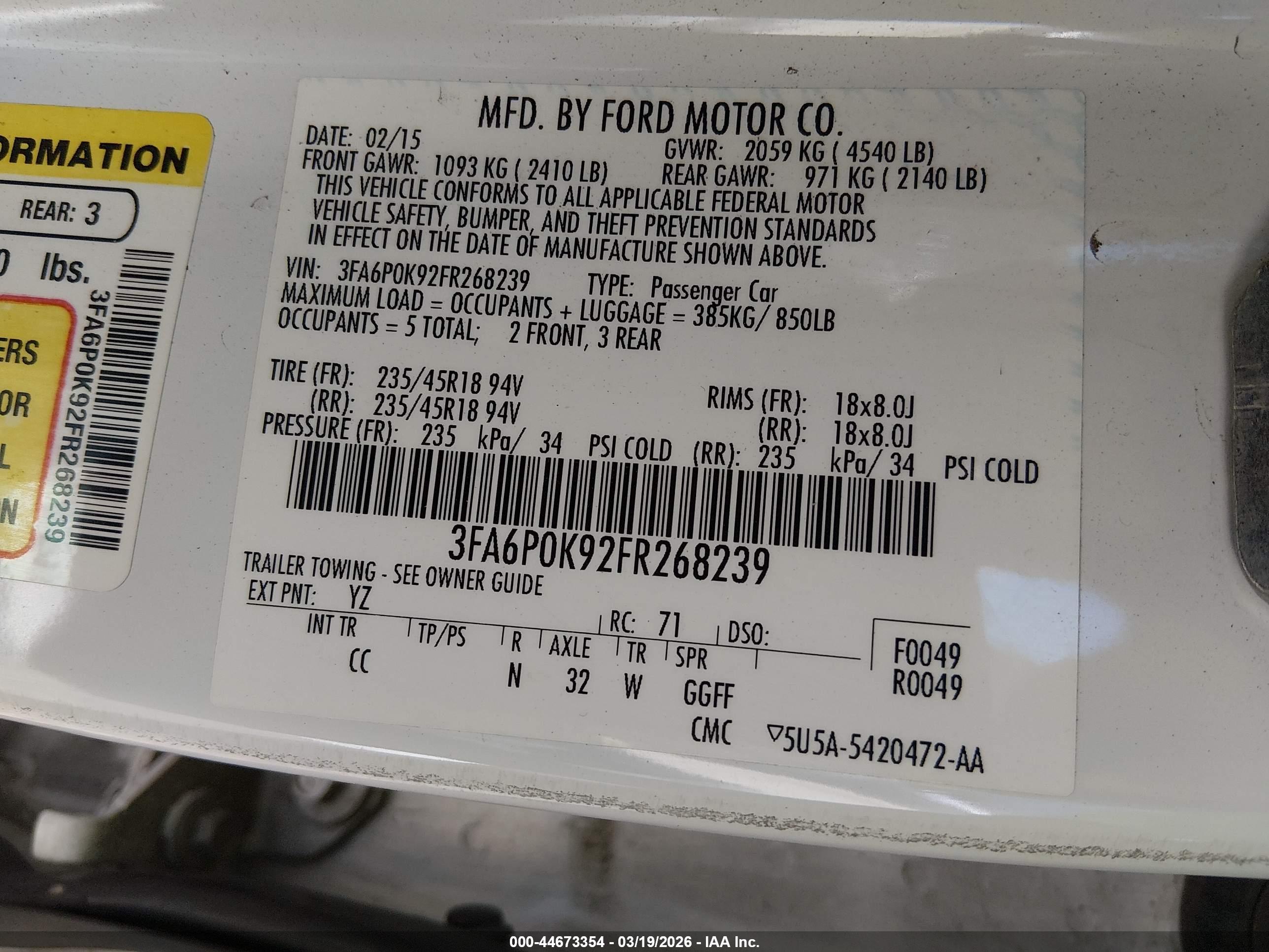 FORD FUSION image 9