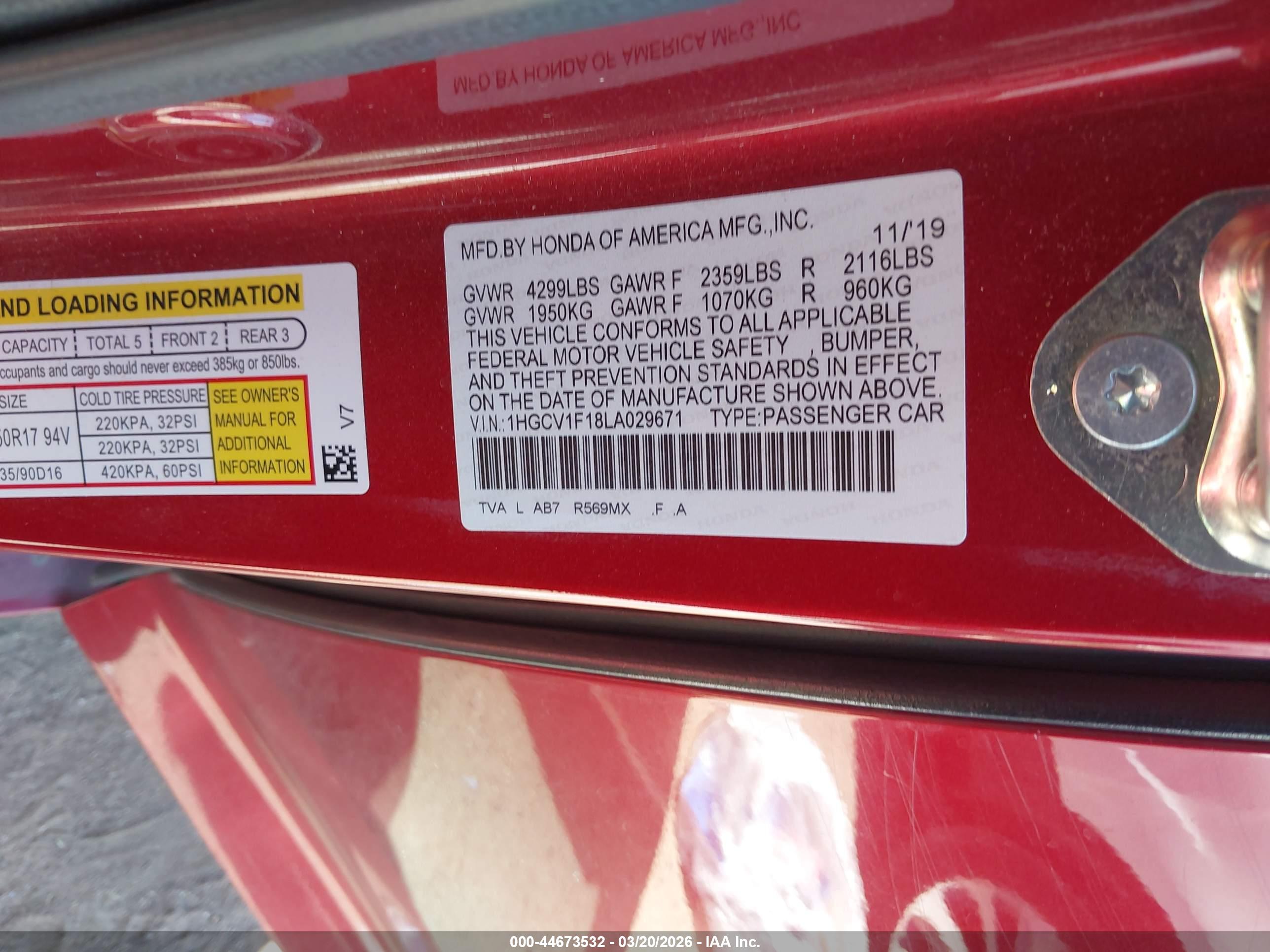 HONDA ACCORD image 9