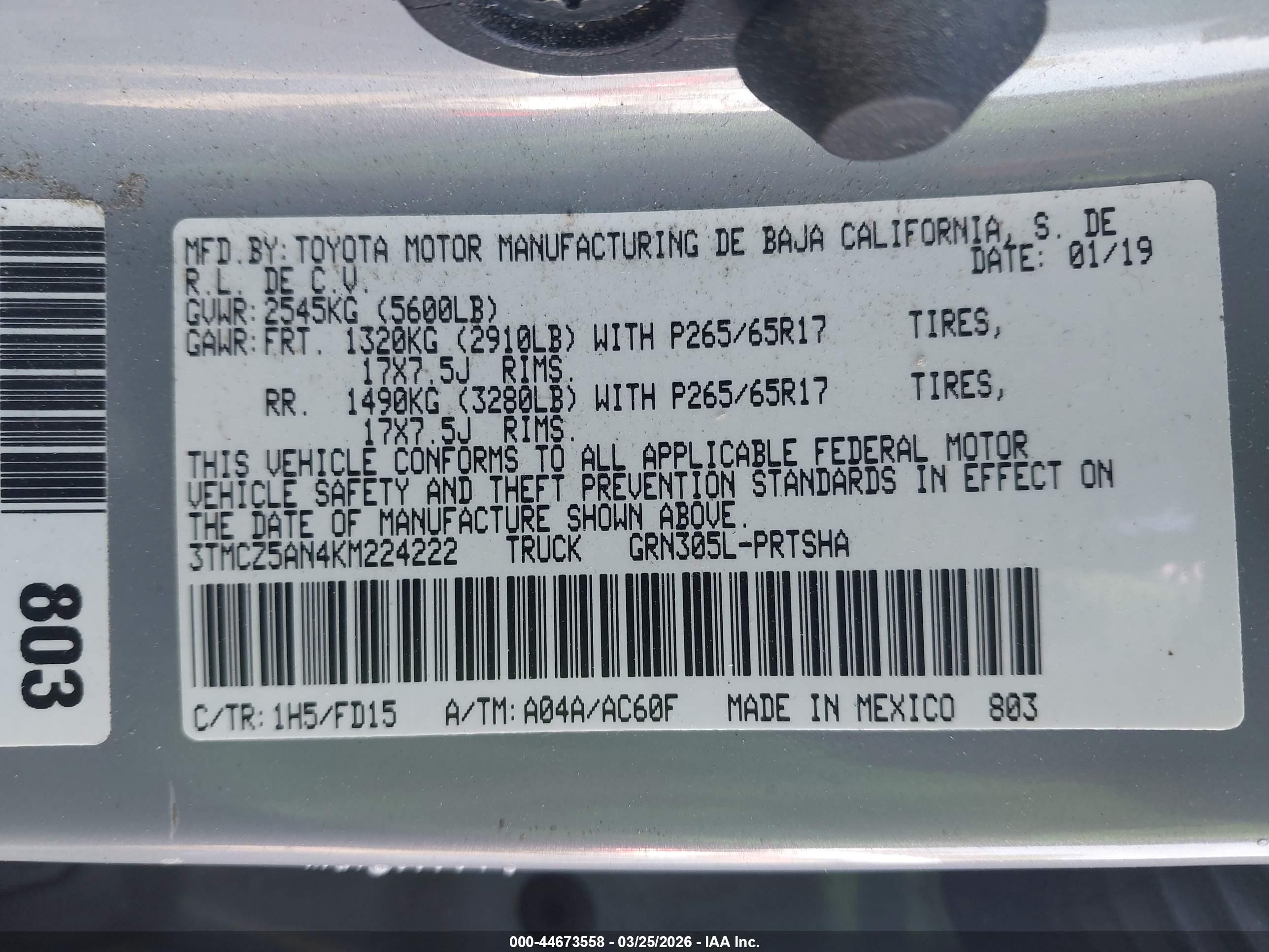 TOYOTA TACOMA image 9