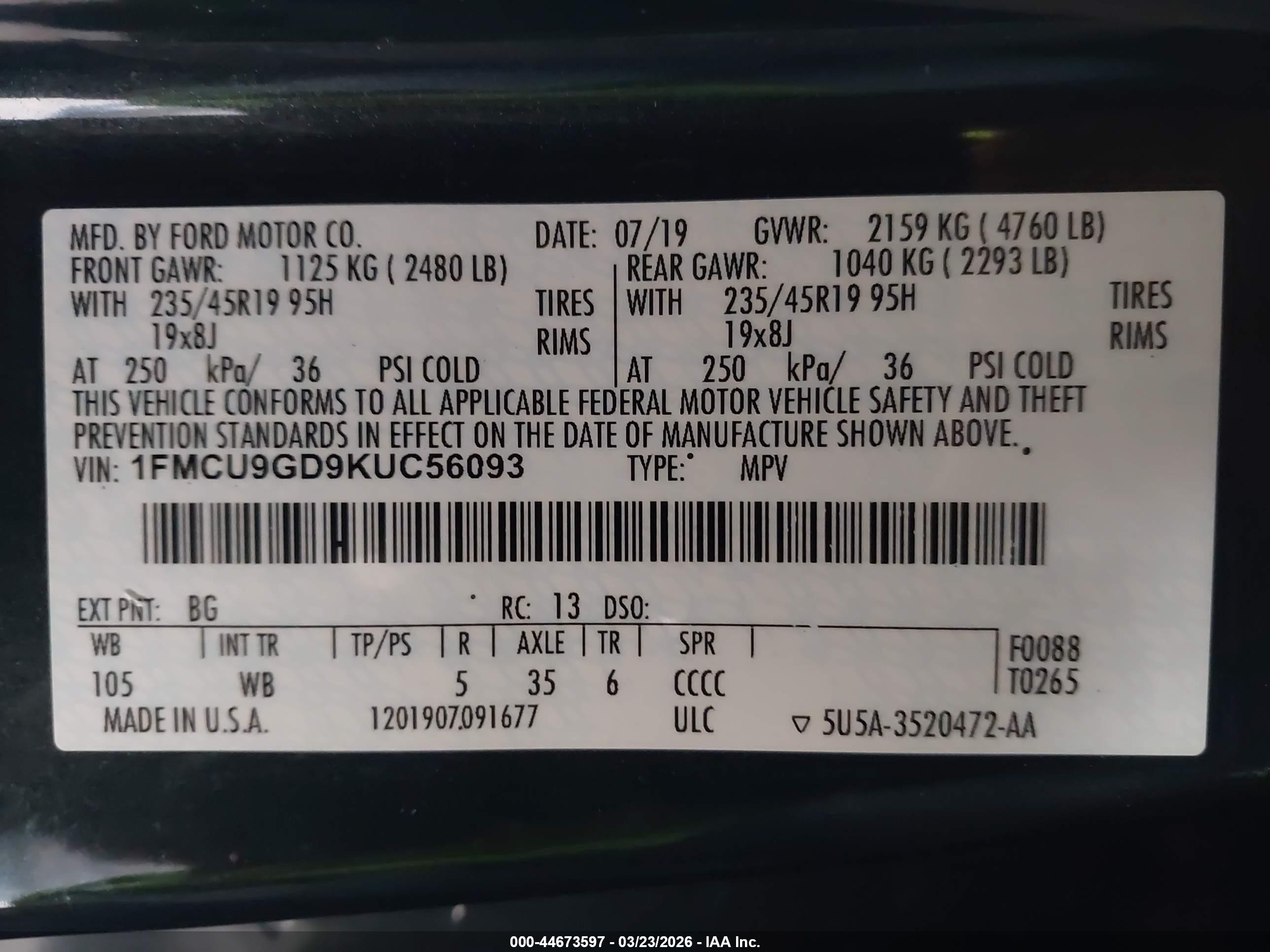 FORD ESCAPE image 9
