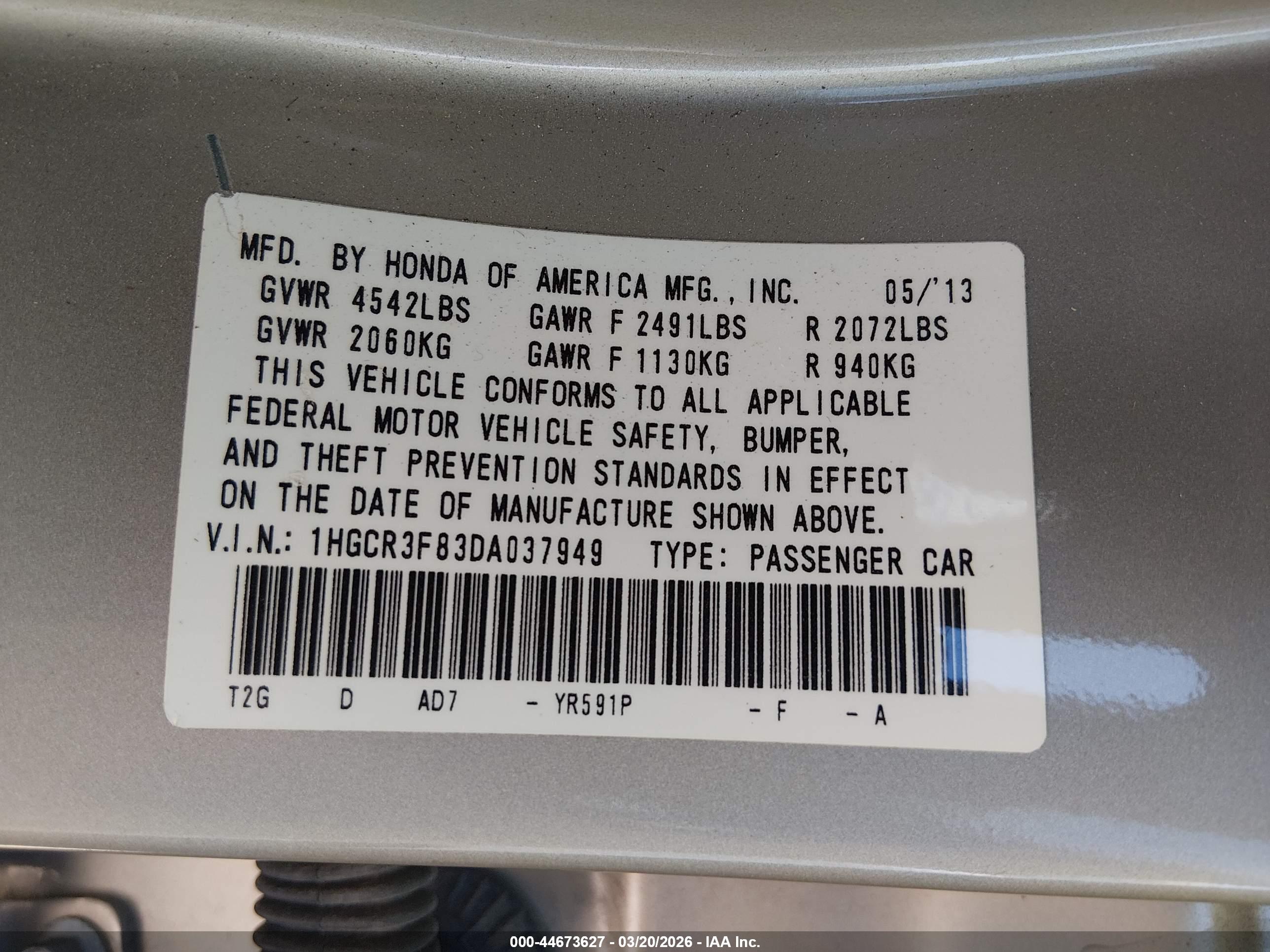 HONDA ACCORD image 9