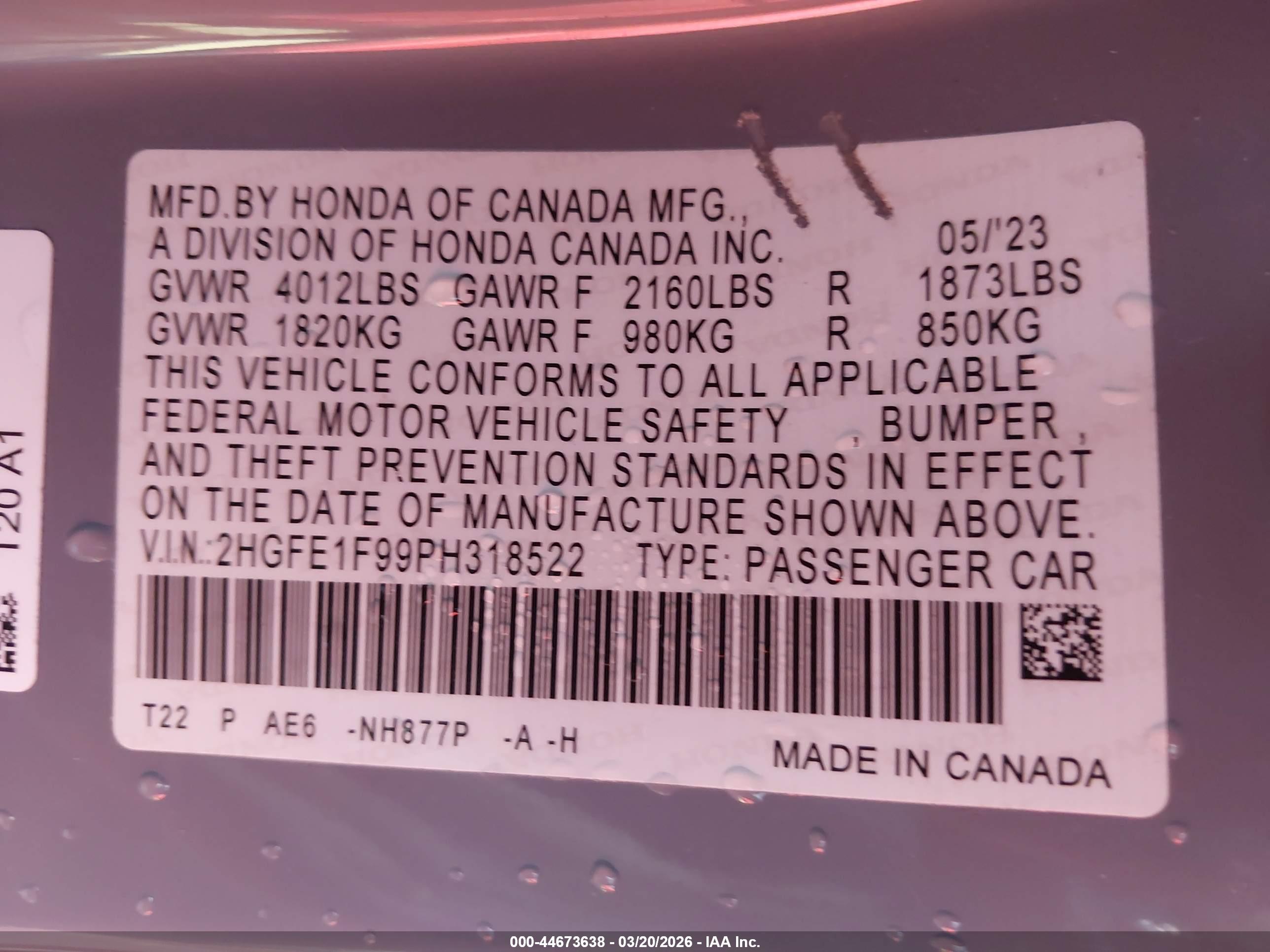 HONDA CIVIC image 9