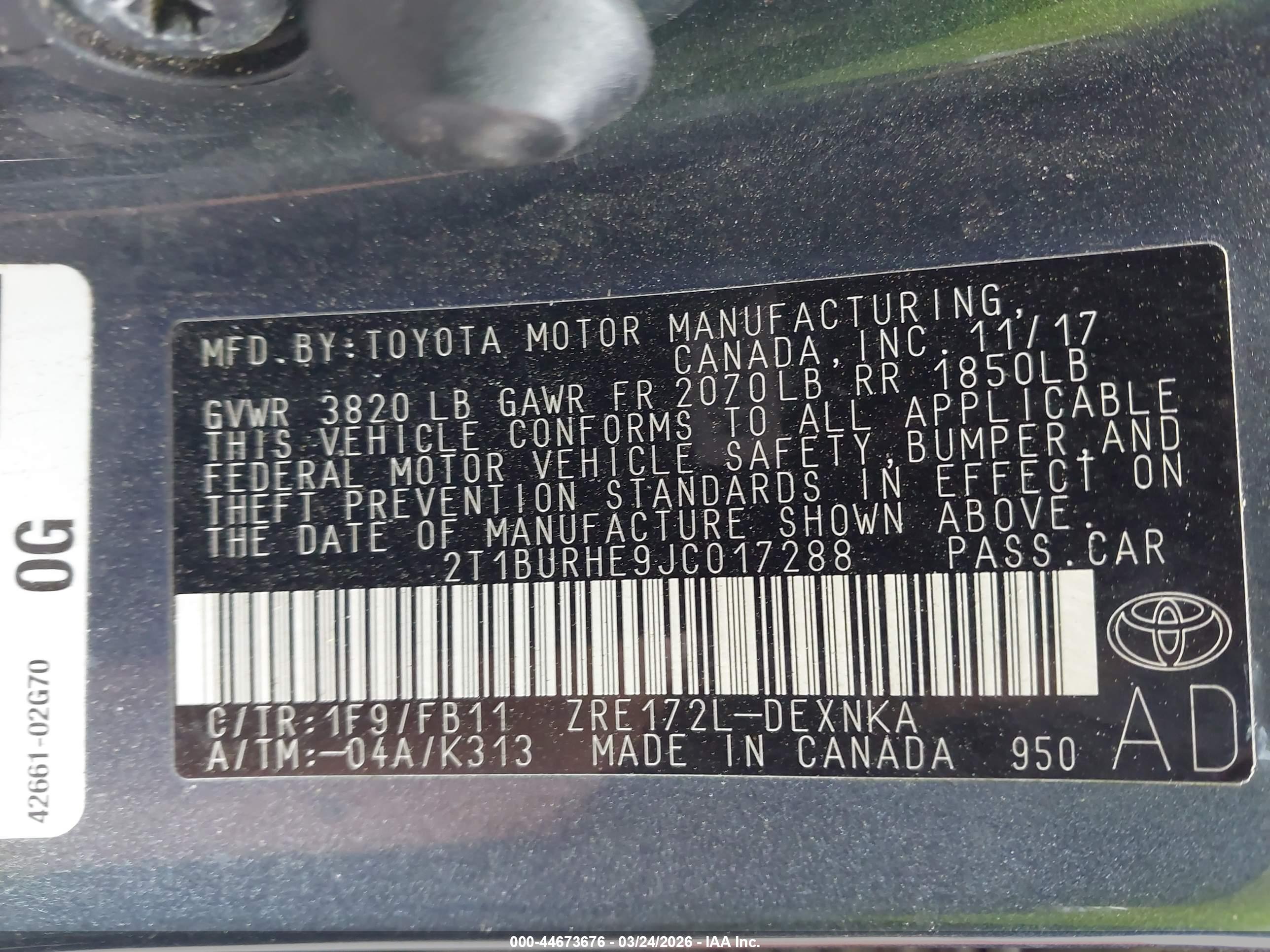 TOYOTA COROLLA image 9