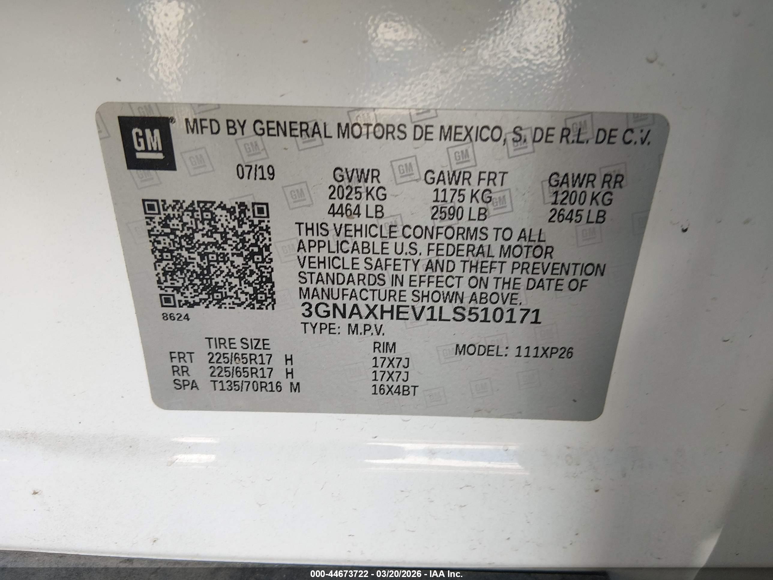 CHEVROLET EQUINOX image 9