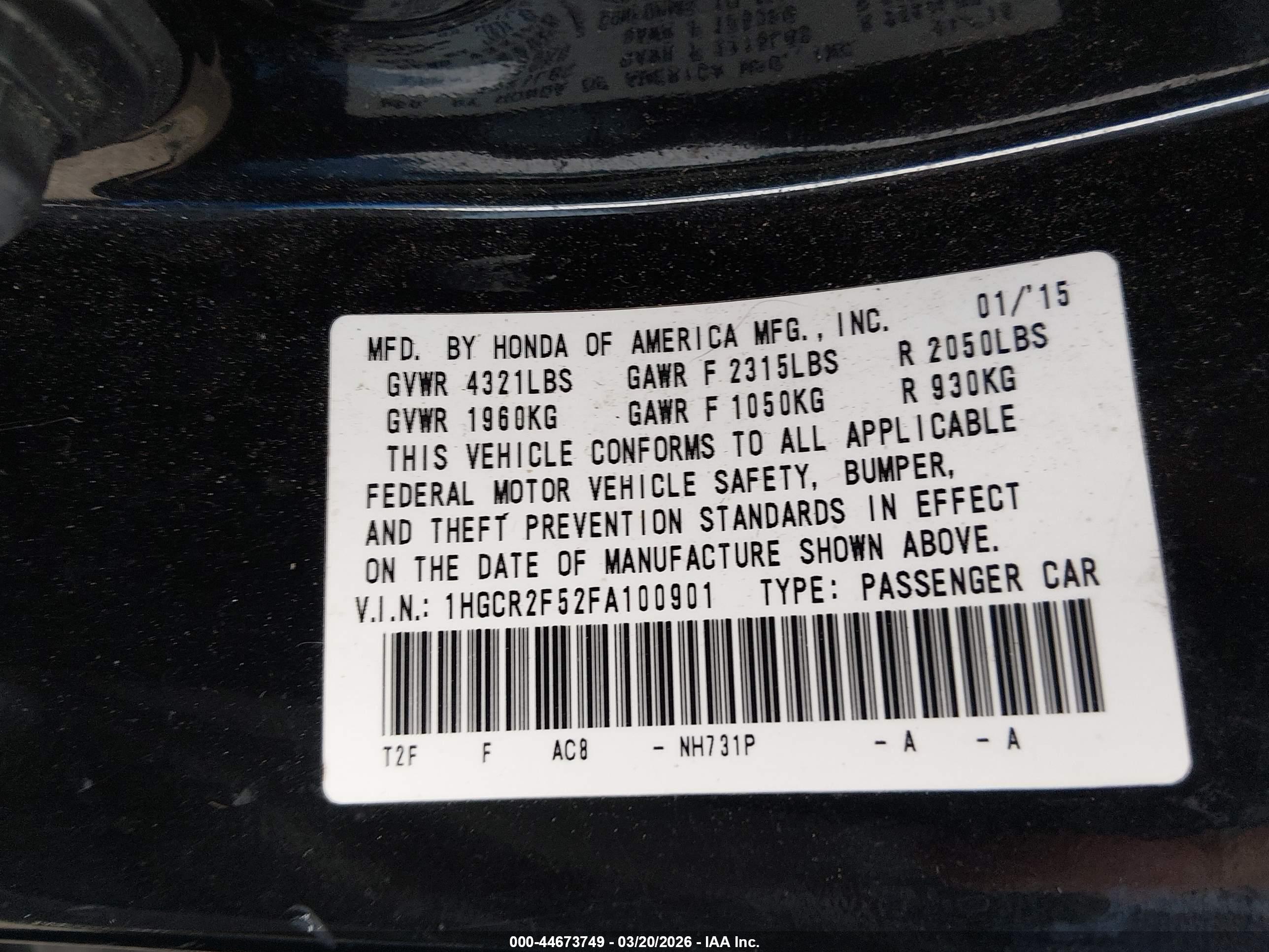 HONDA ACCORD image 9