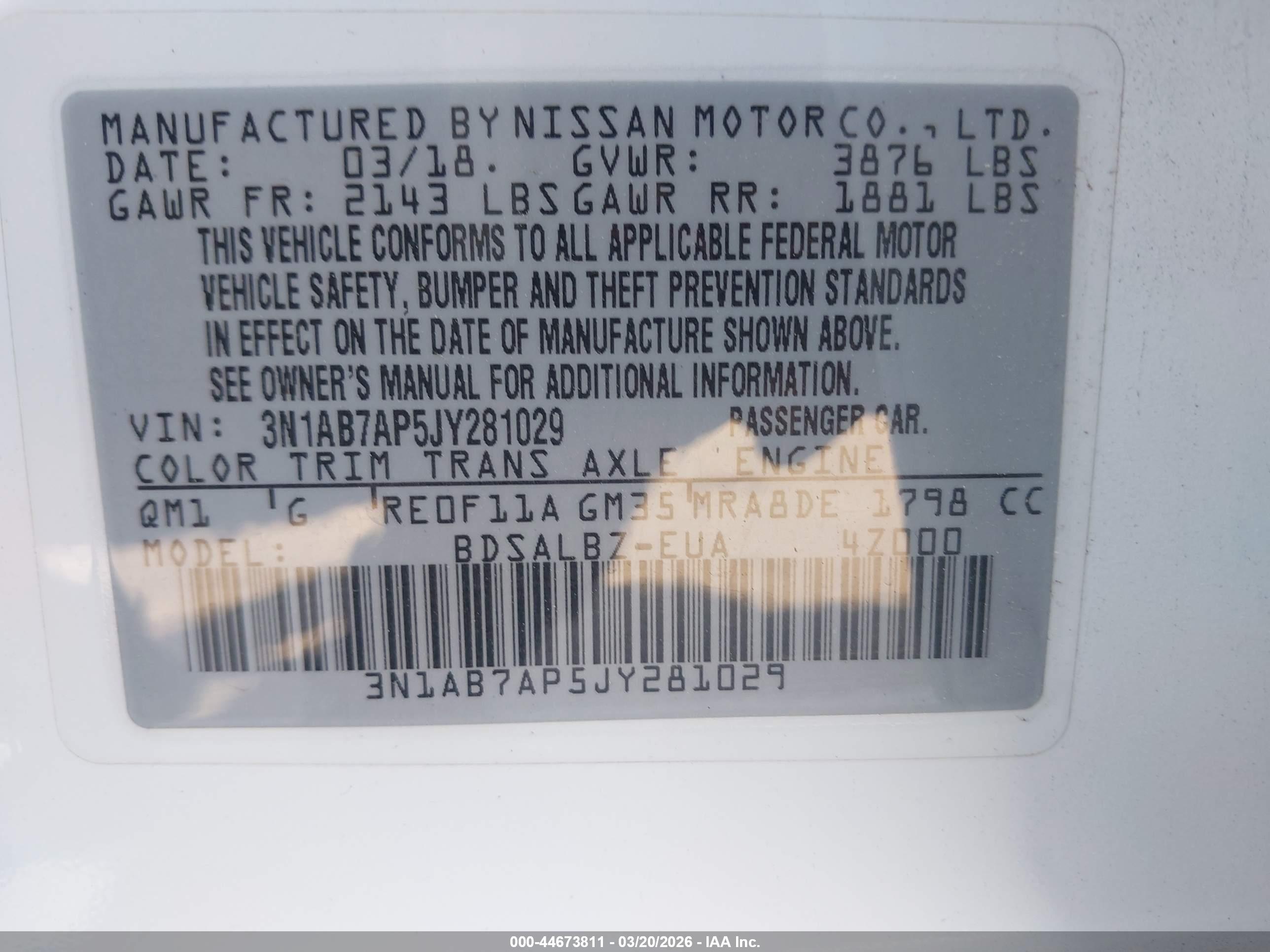 NISSAN SENTRA image 9