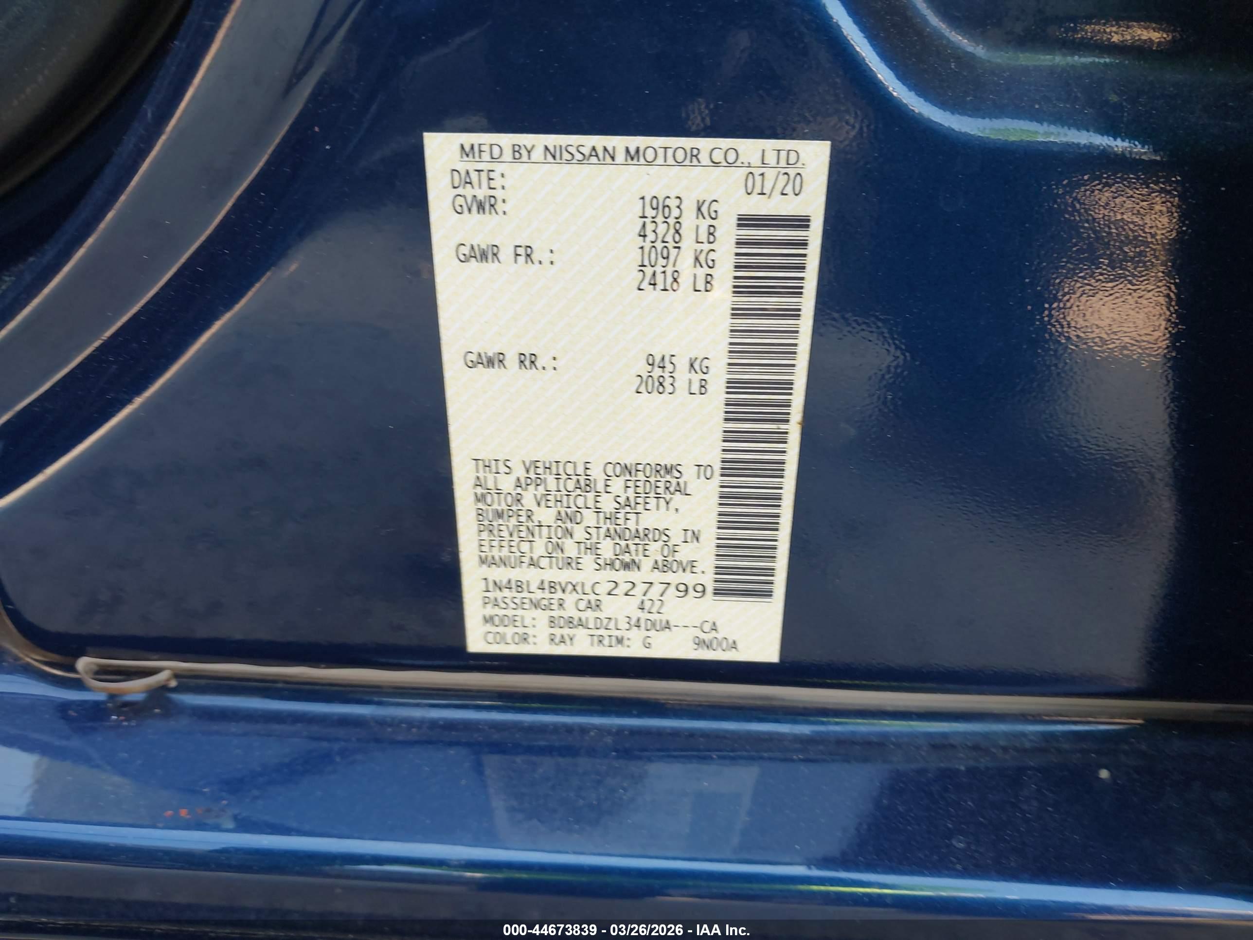NISSAN ALTIMA image 9