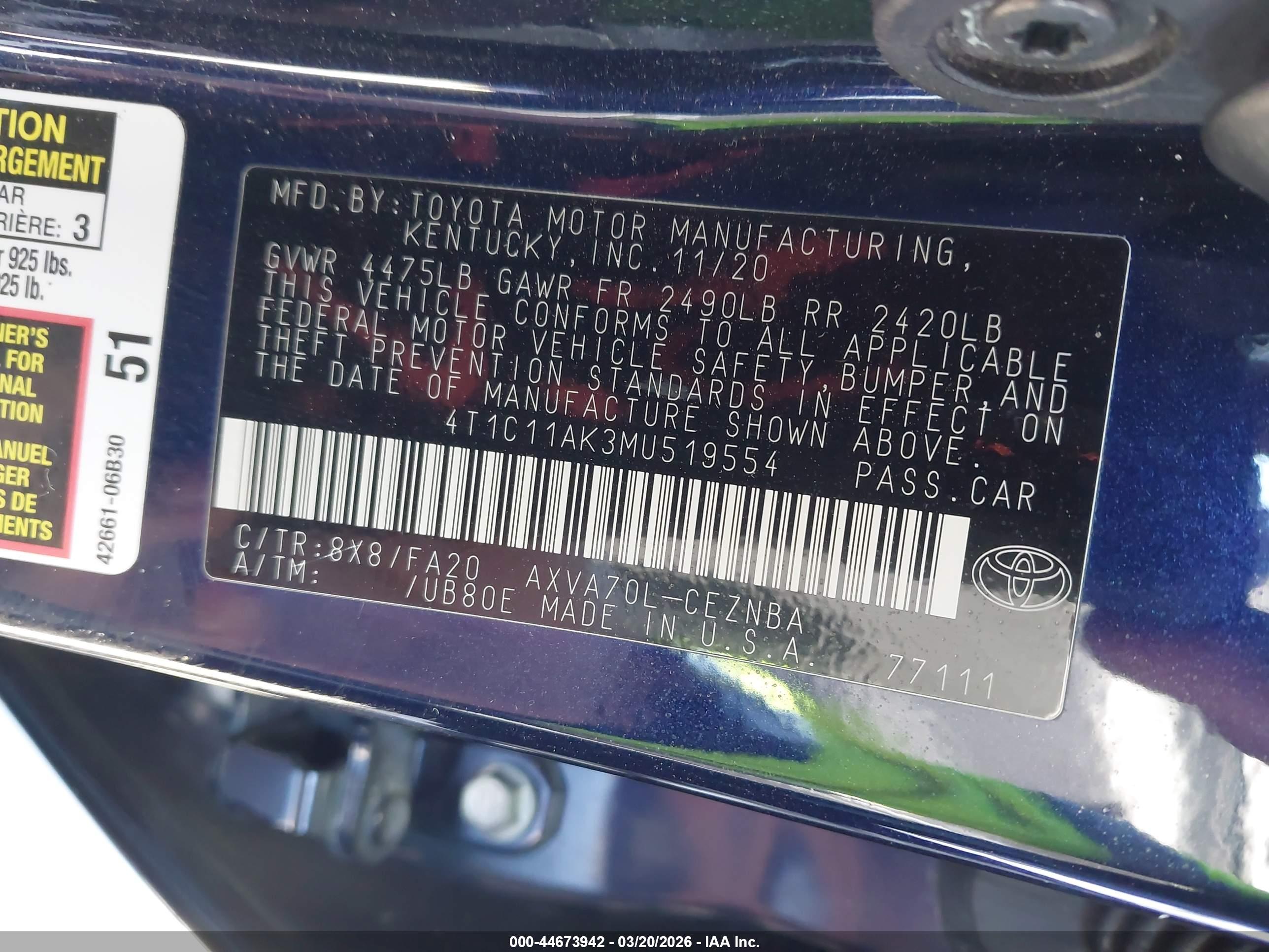 TOYOTA CAMRY image 9