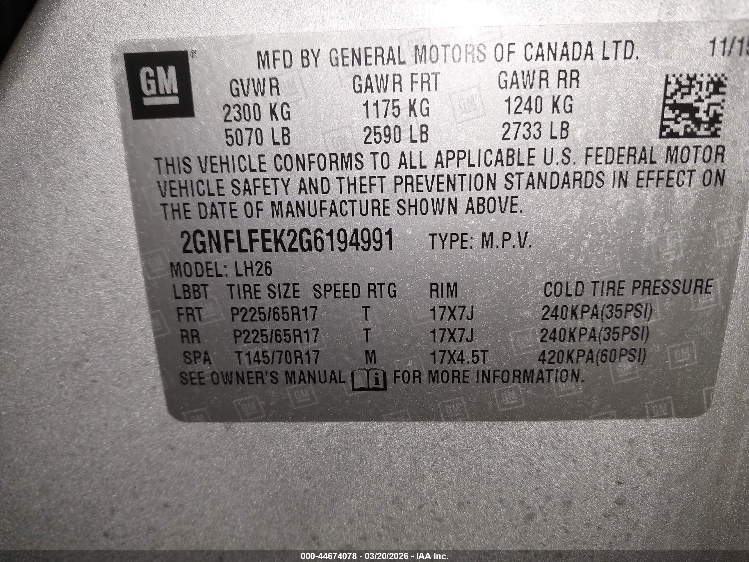 CHEVROLET EQUINOX image 9