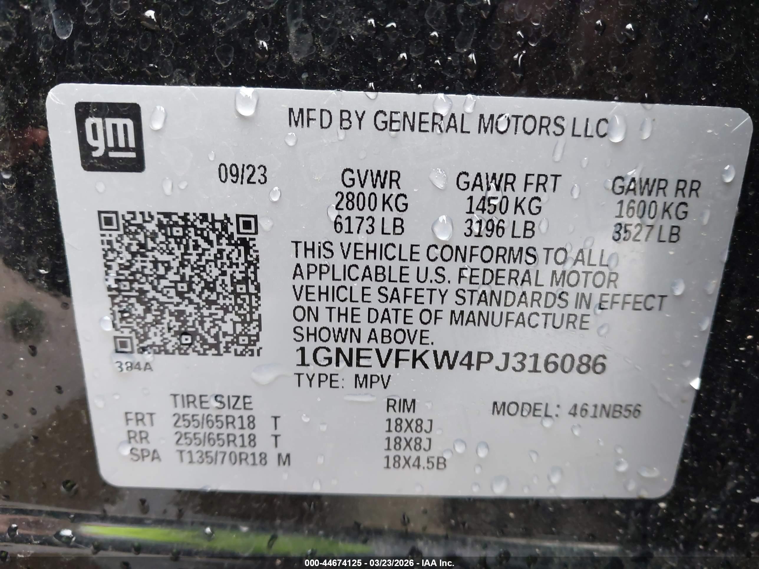 CHEVROLET TRAVERSE image 9