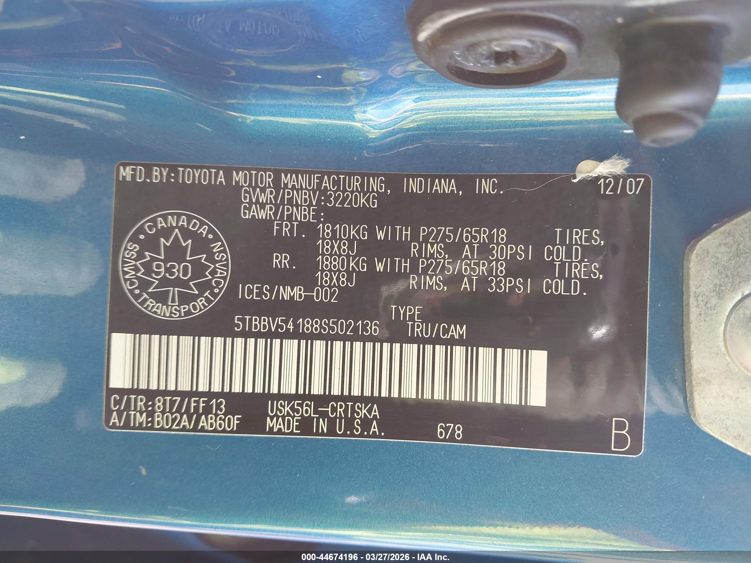 TOYOTA TUNDRA image 9