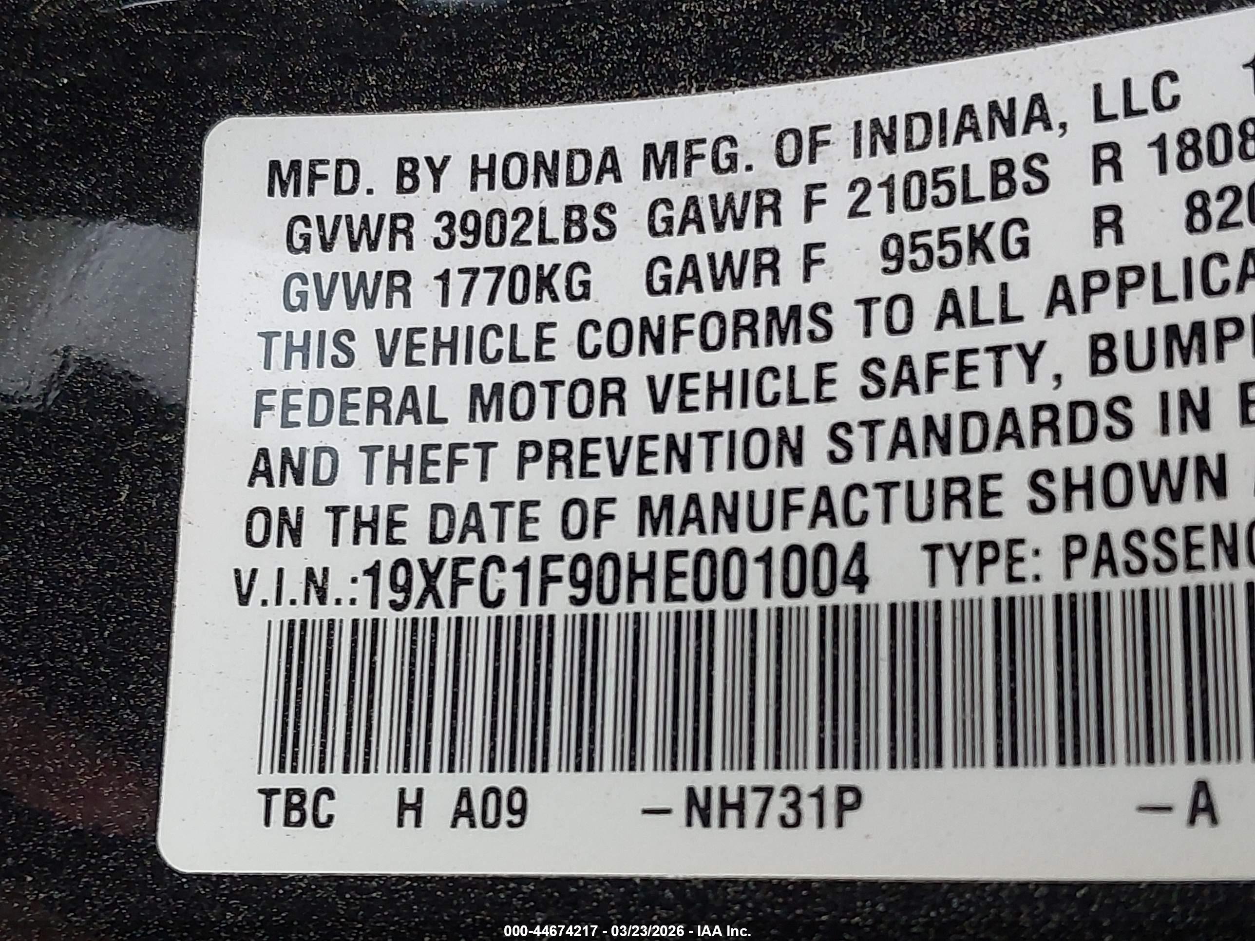 HONDA CIVIC image 9
