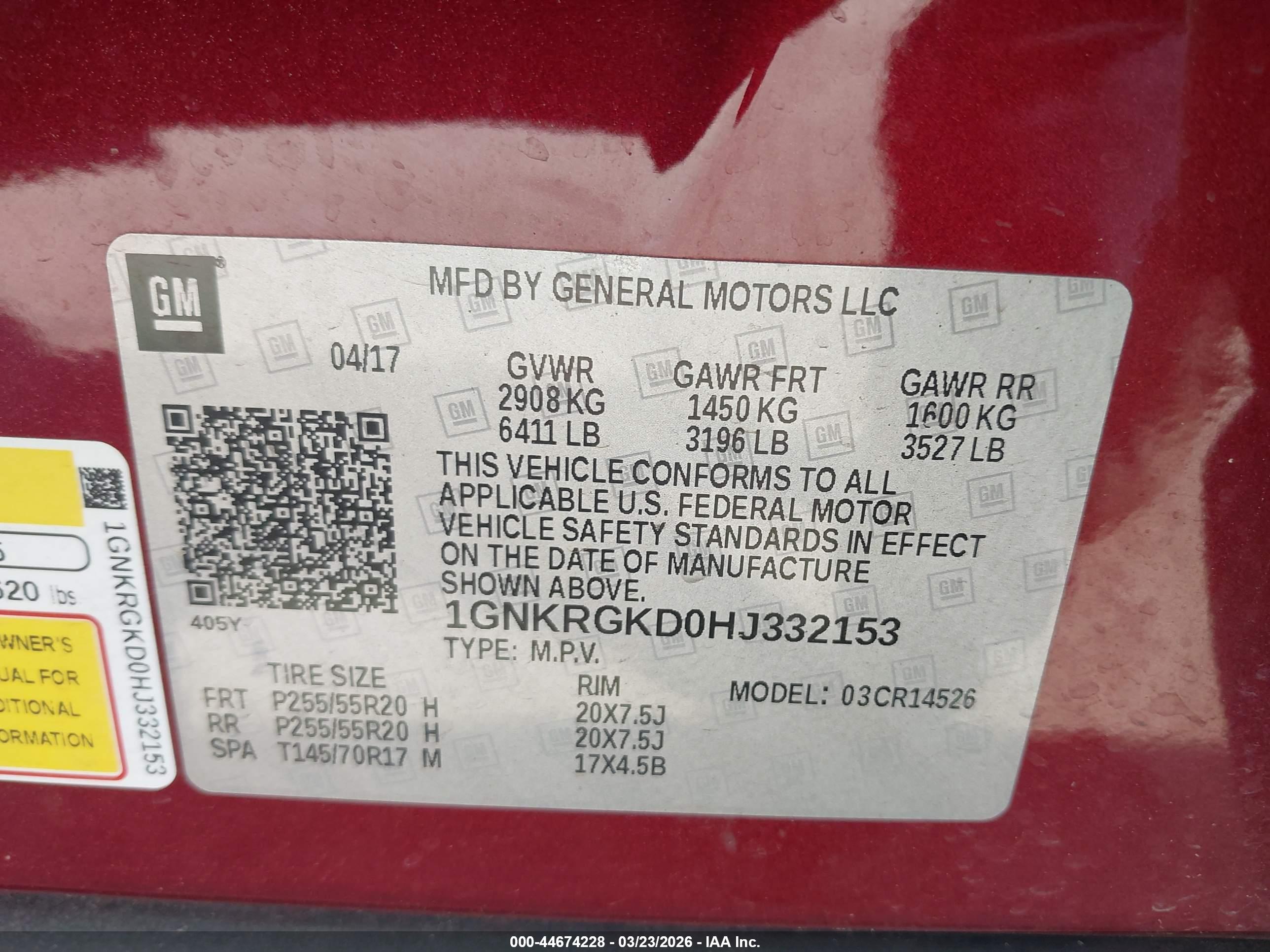 CHEVROLET TRAVERSE image 9