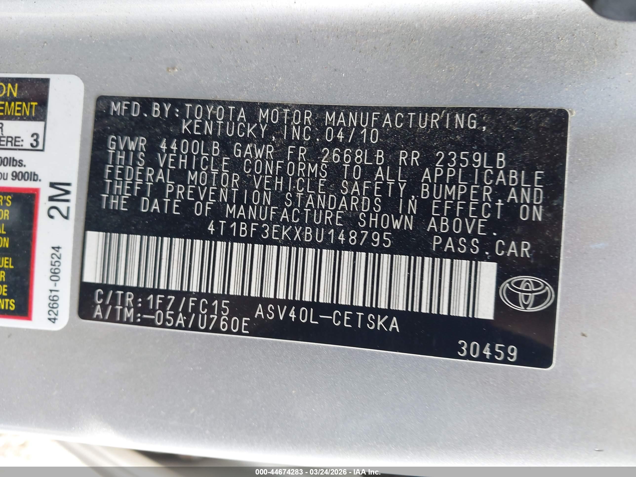 TOYOTA CAMRY image 9