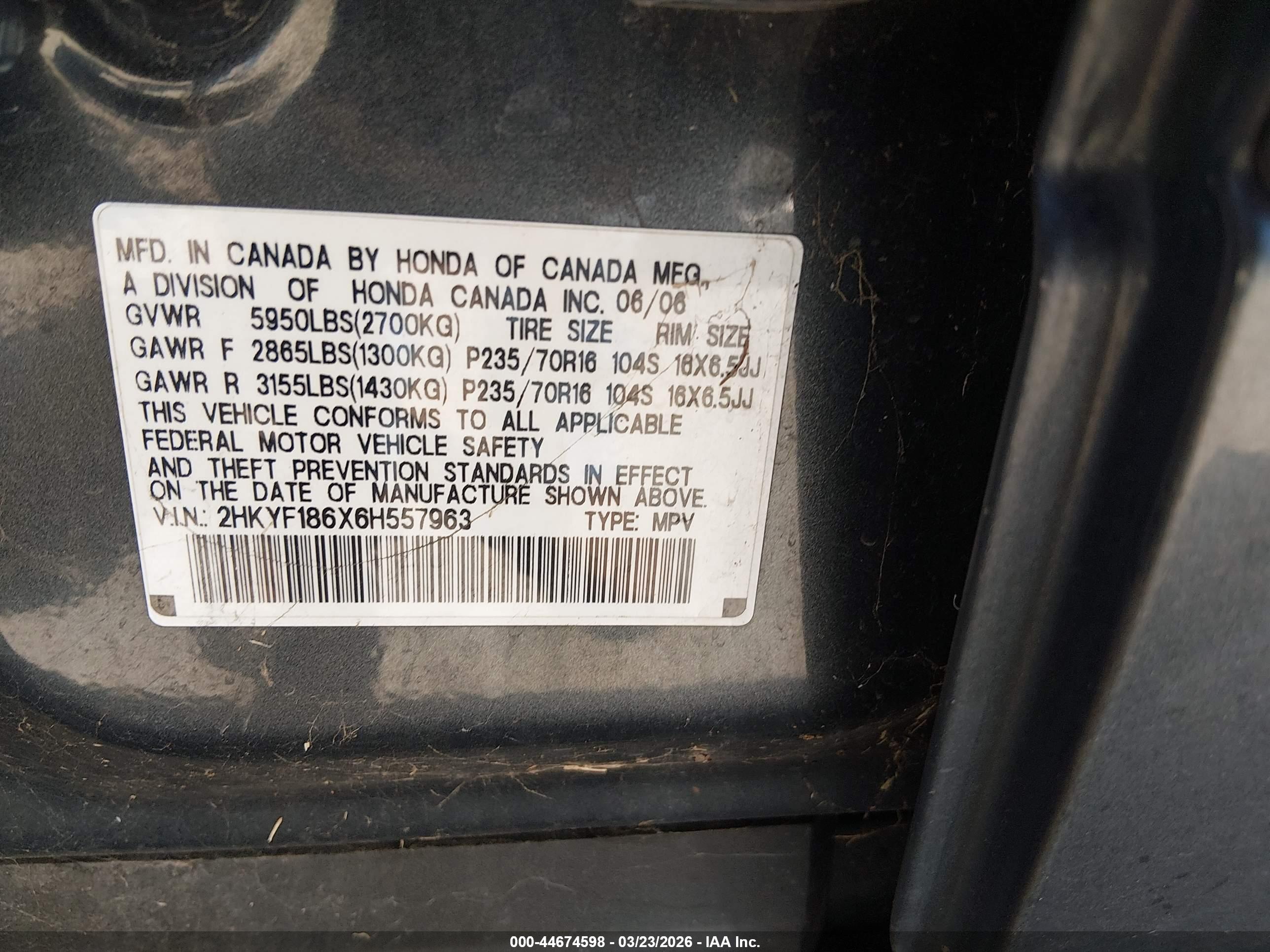 HONDA PILOT image 9