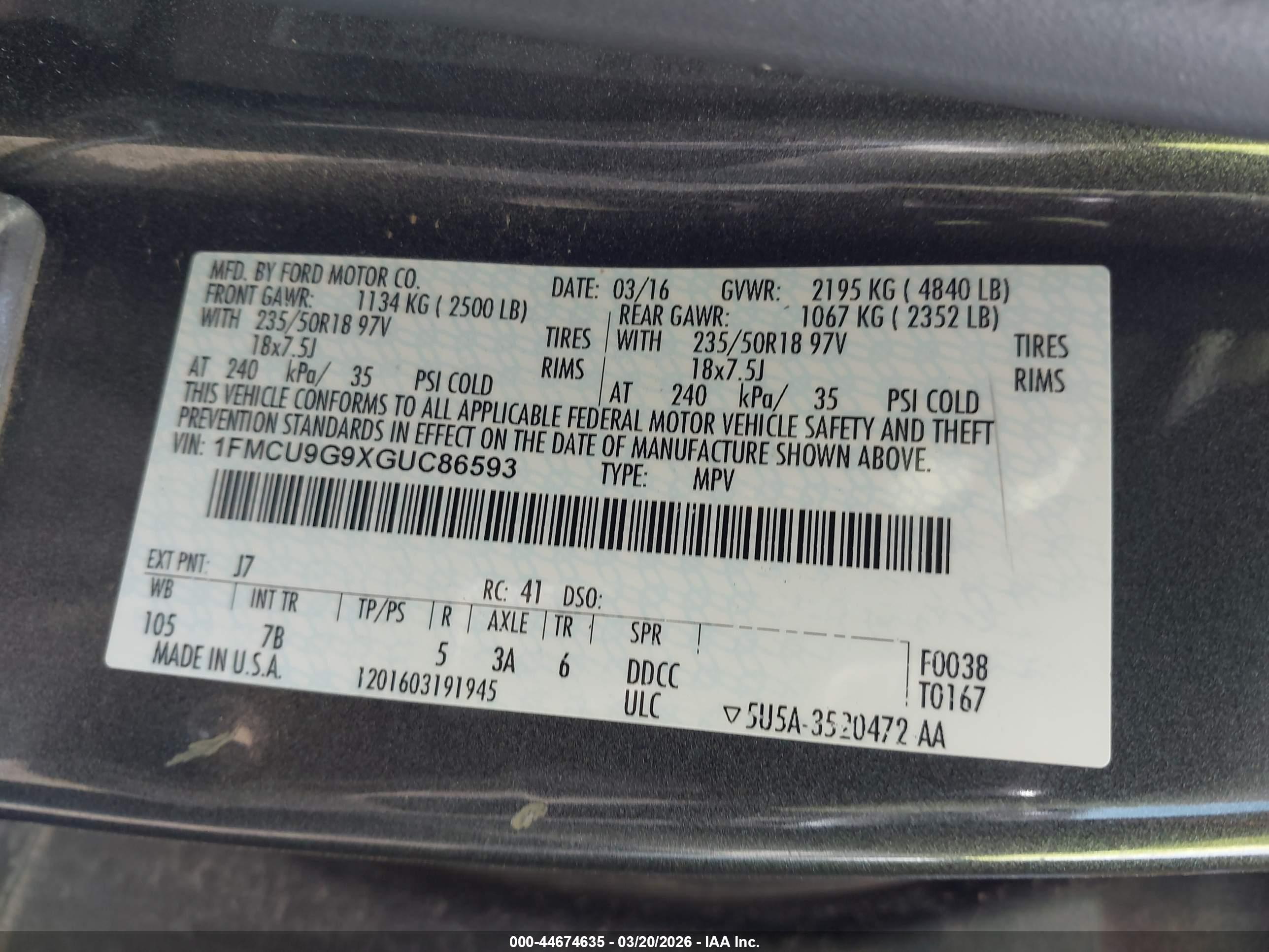 FORD ESCAPE image 9