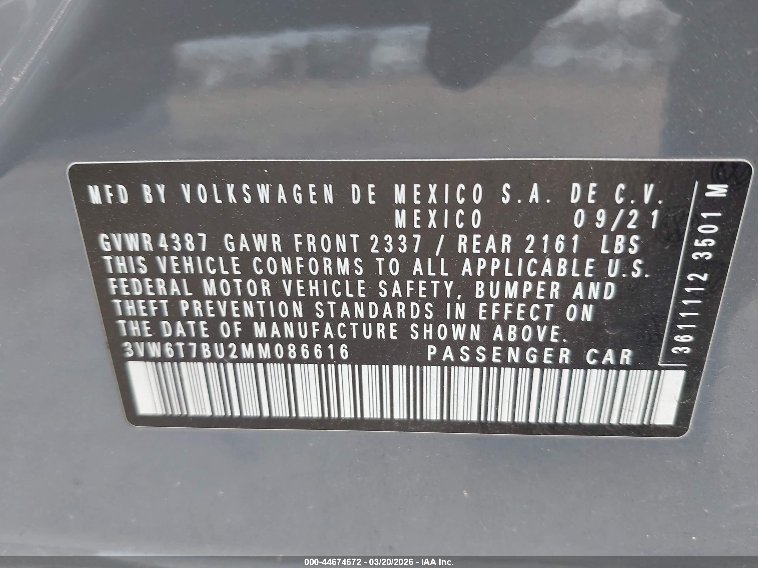 VOLKSWAGEN JETTA image 9
