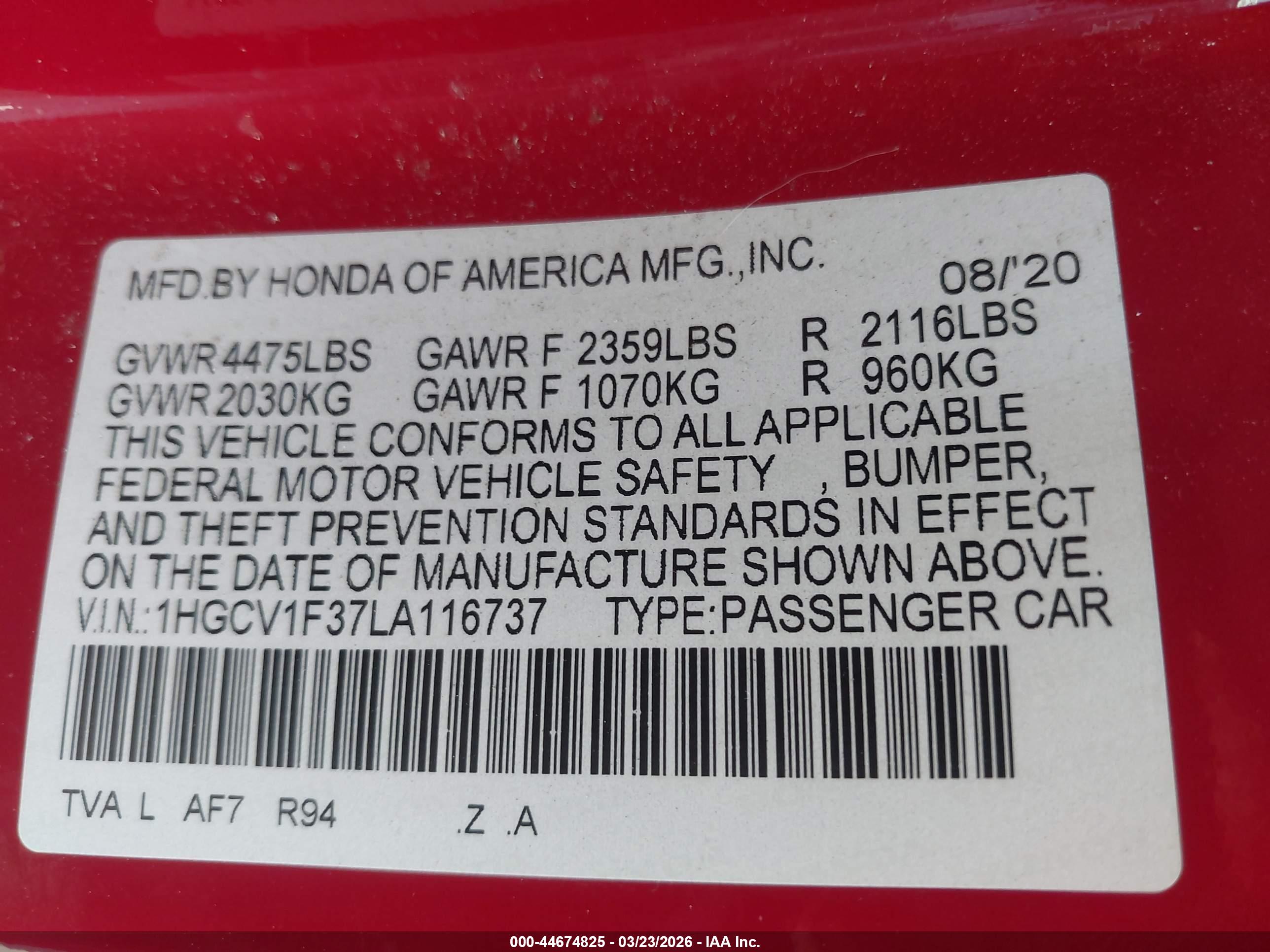 HONDA ACCORD image 9