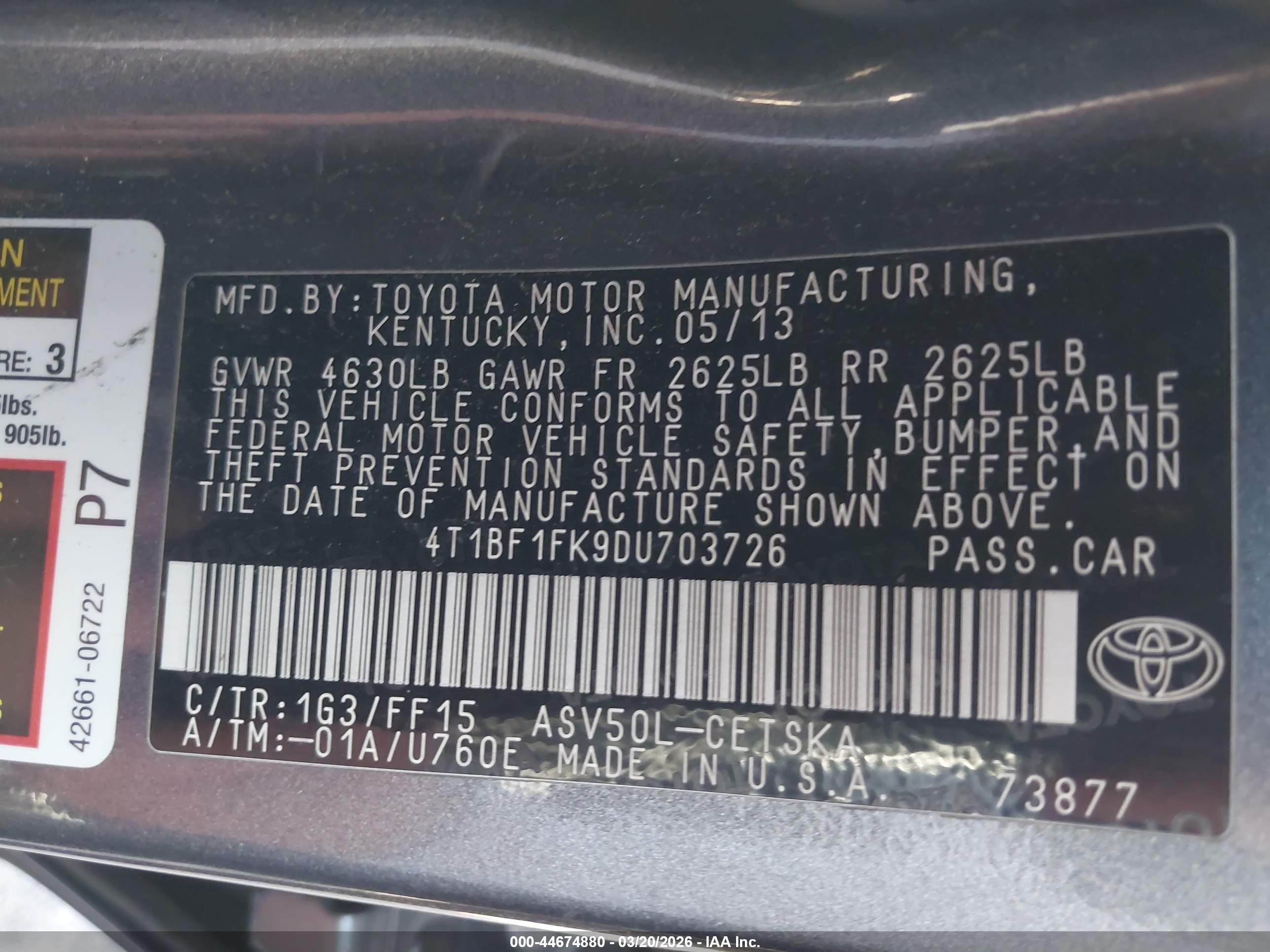TOYOTA CAMRY image 9