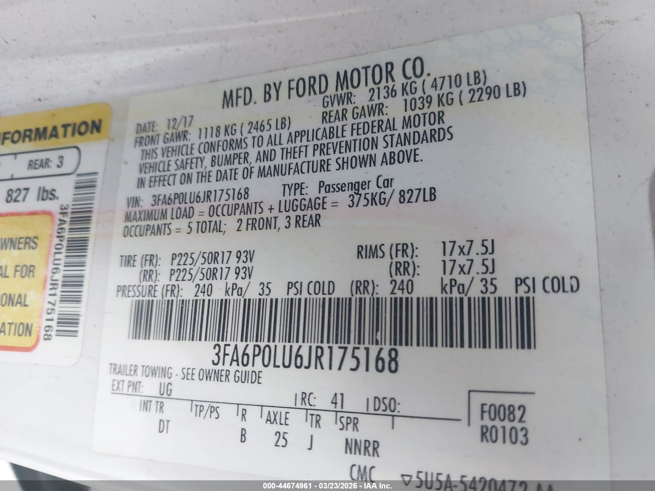 FORD FUSION image 9