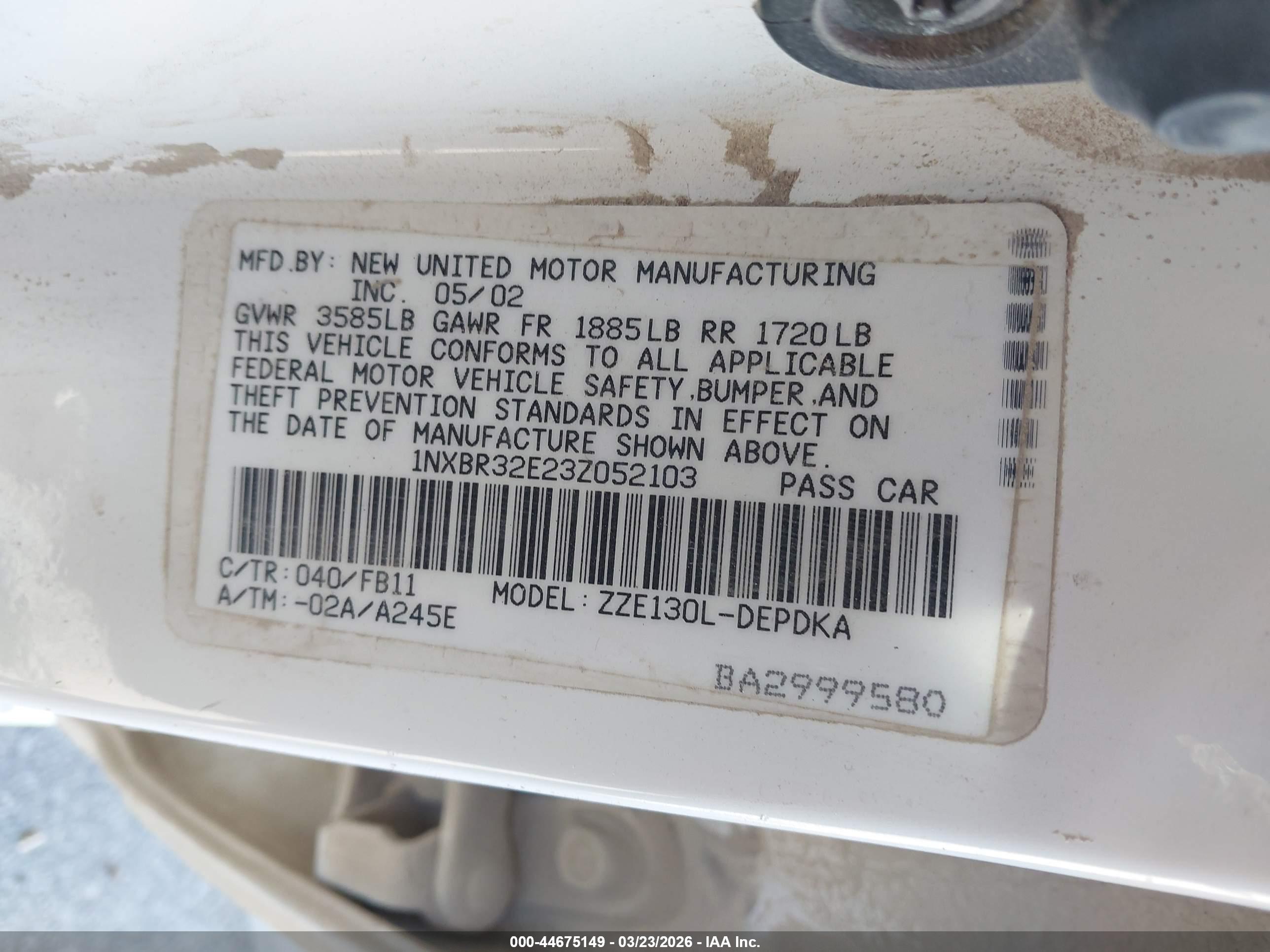 TOYOTA COROLLA image 9