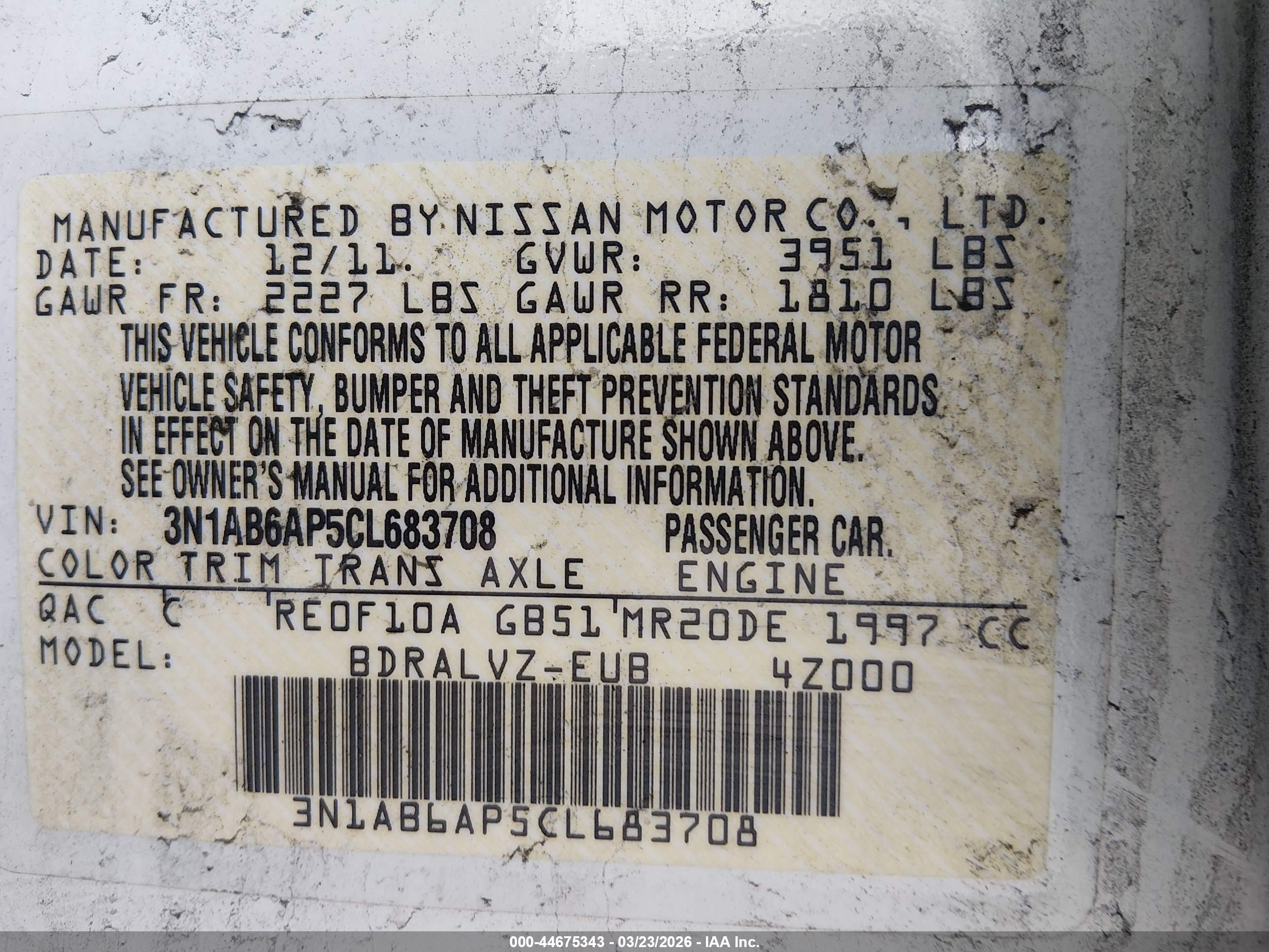 NISSAN SENTRA image 9