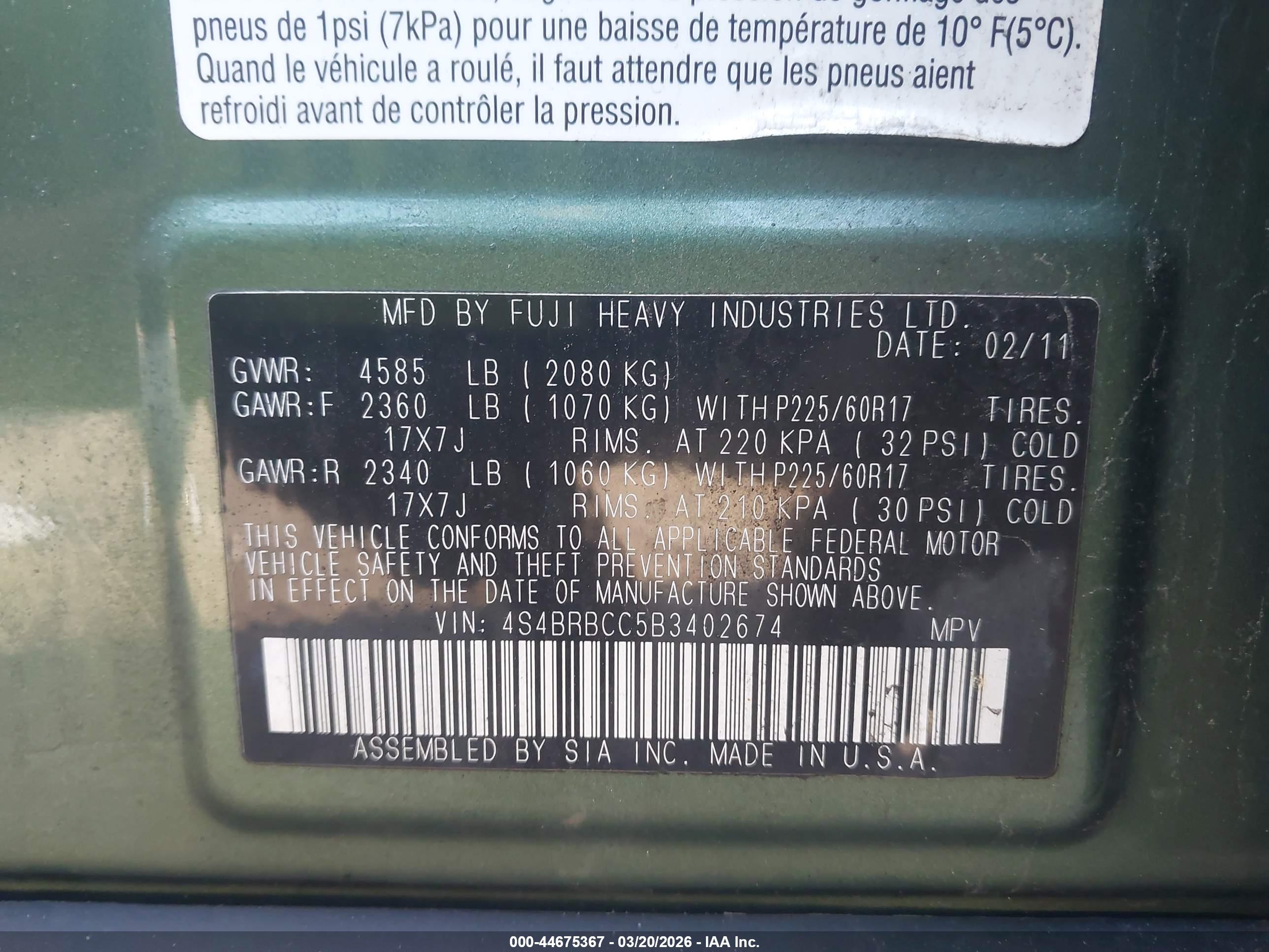 SUBARU OUTBACK image 9