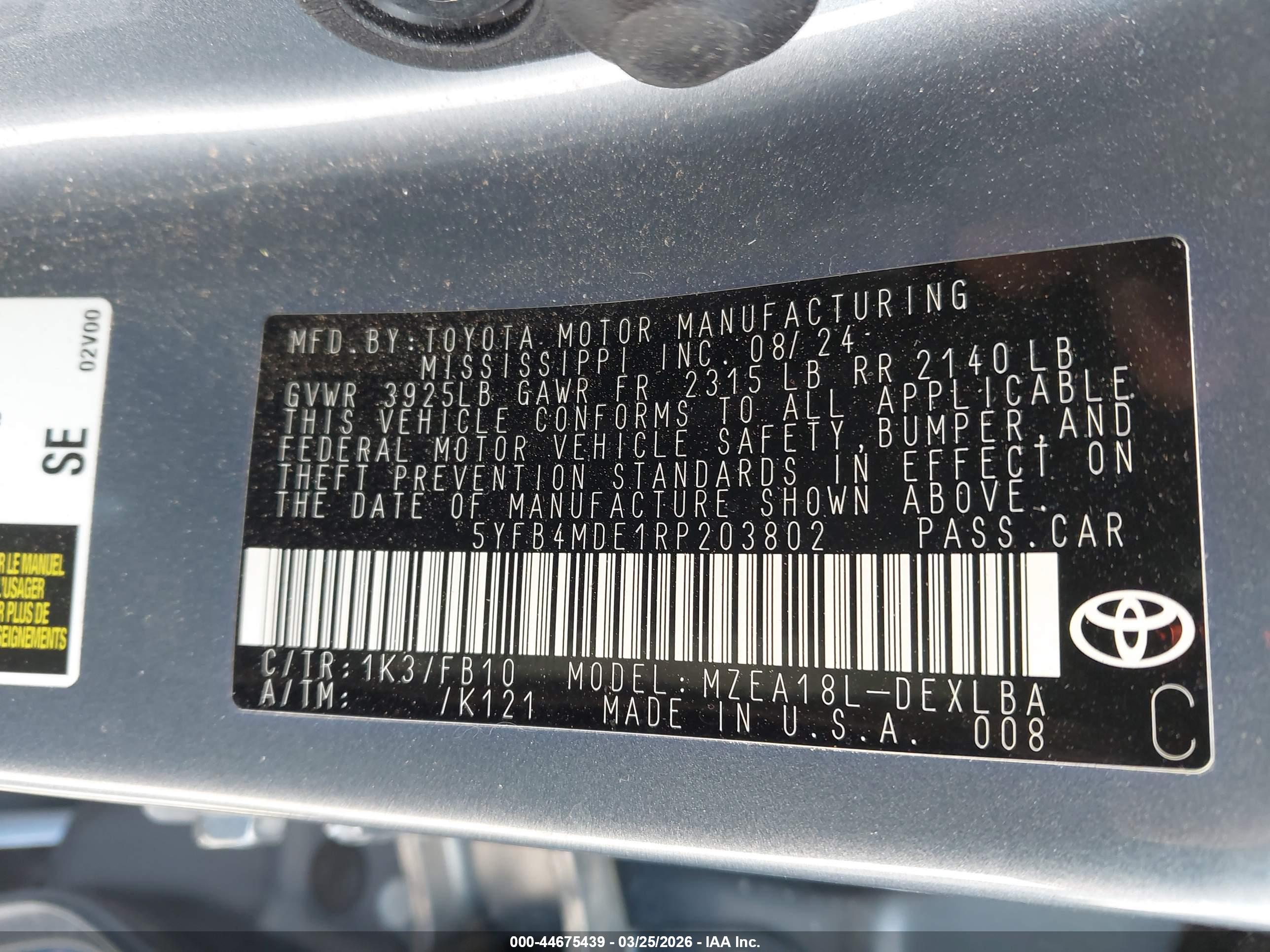 TOYOTA COROLLA image 9