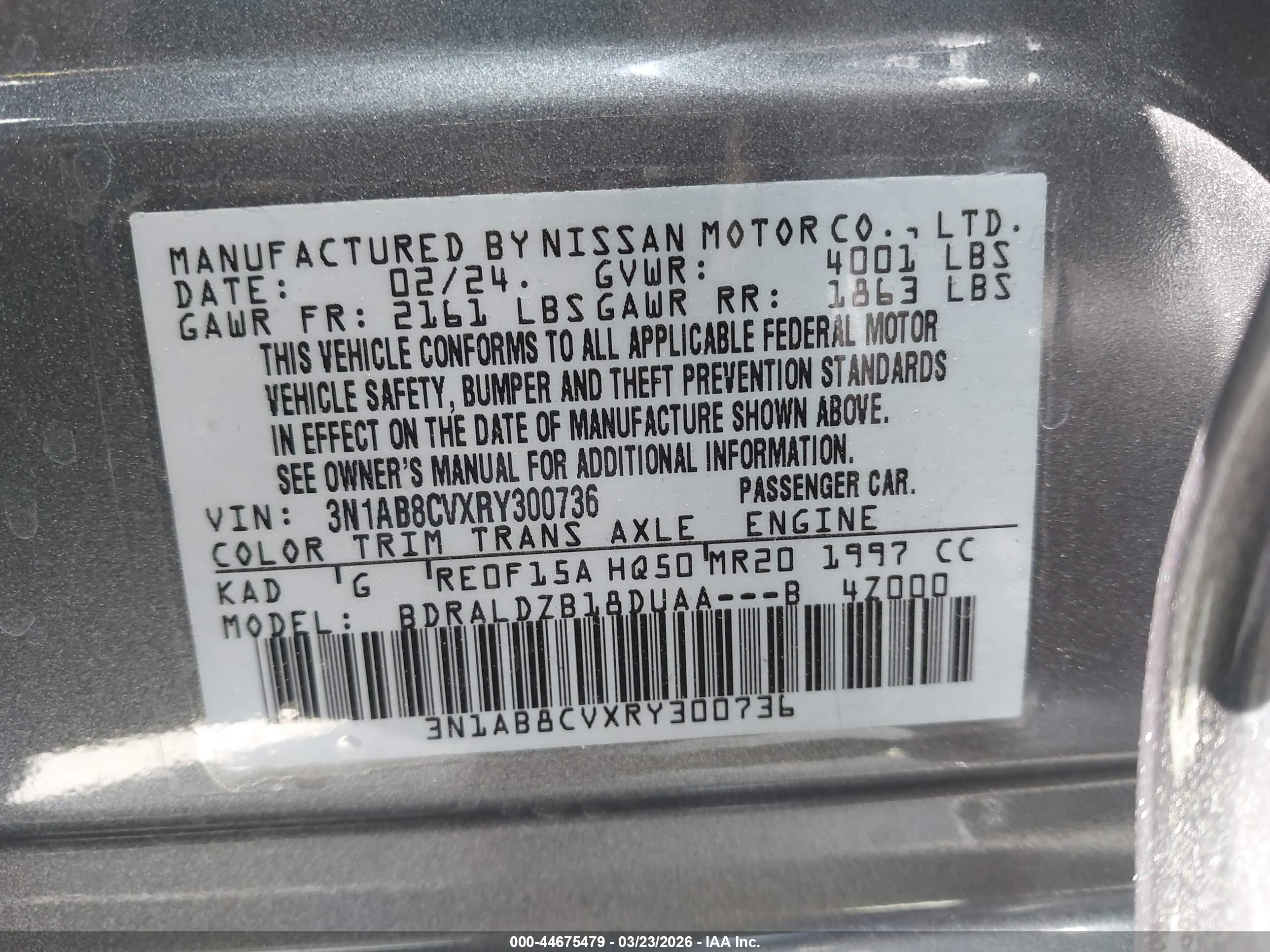 NISSAN SENTRA image 9