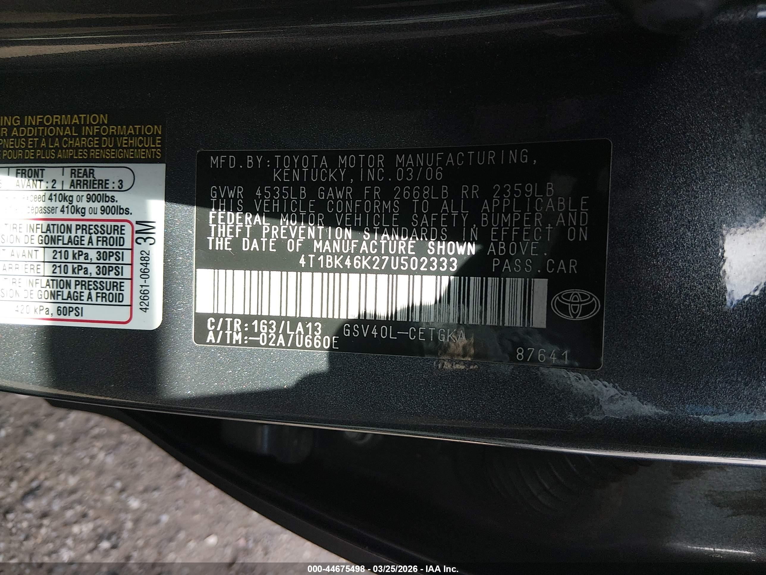 TOYOTA CAMRY image 9
