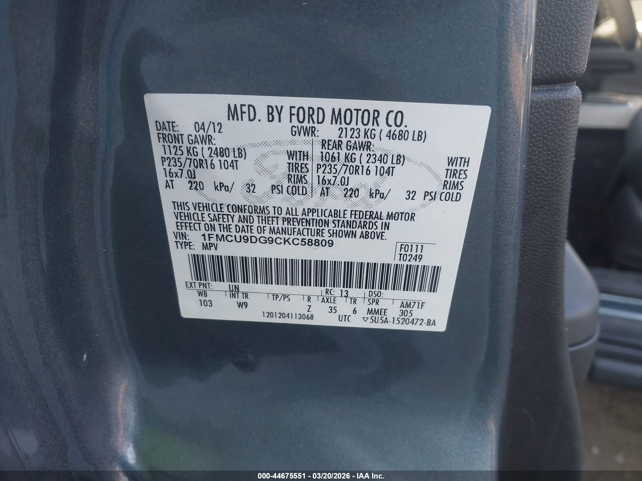 FORD ESCAPE image 9