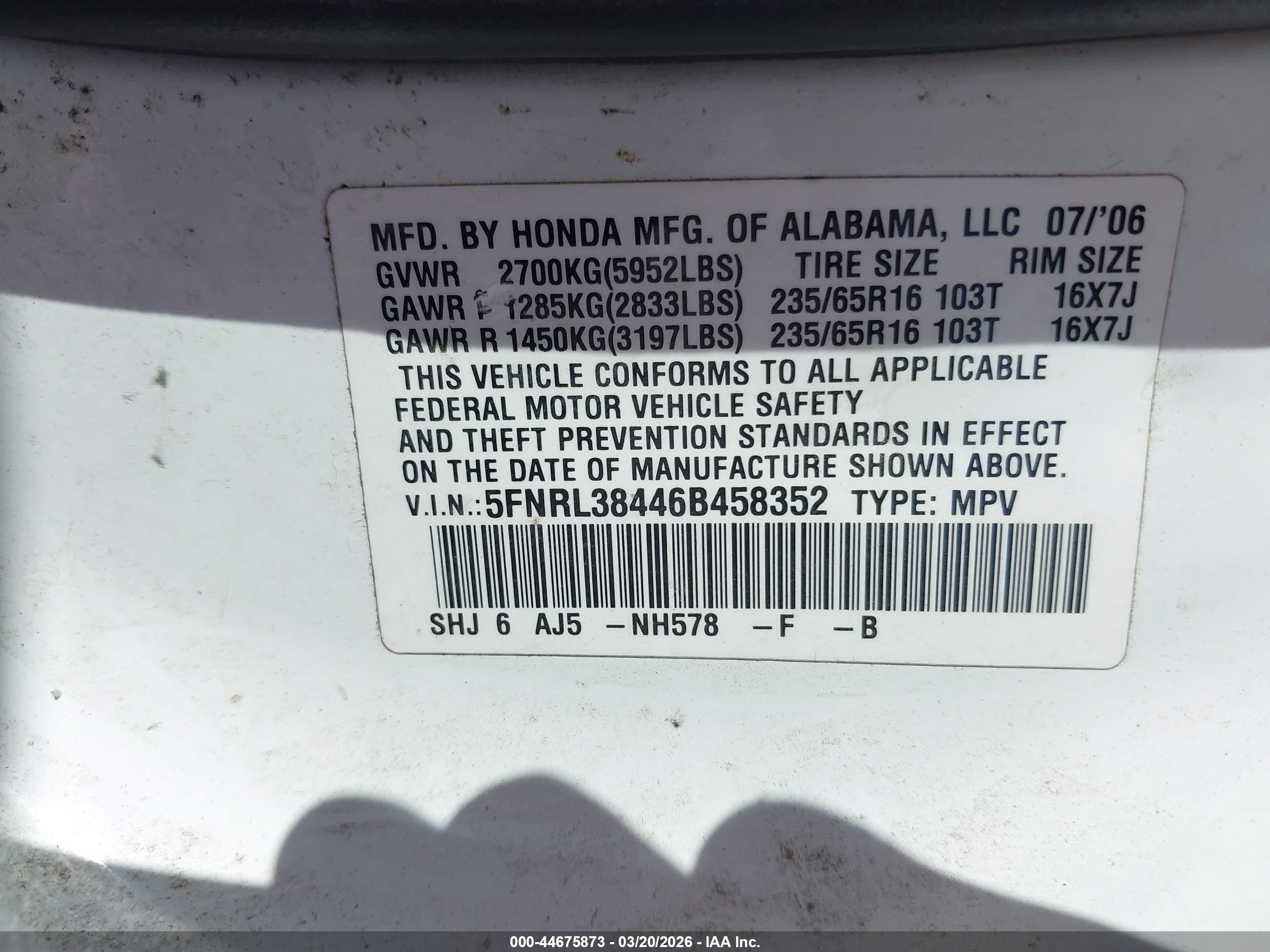 HONDA ODYSSEY image 9