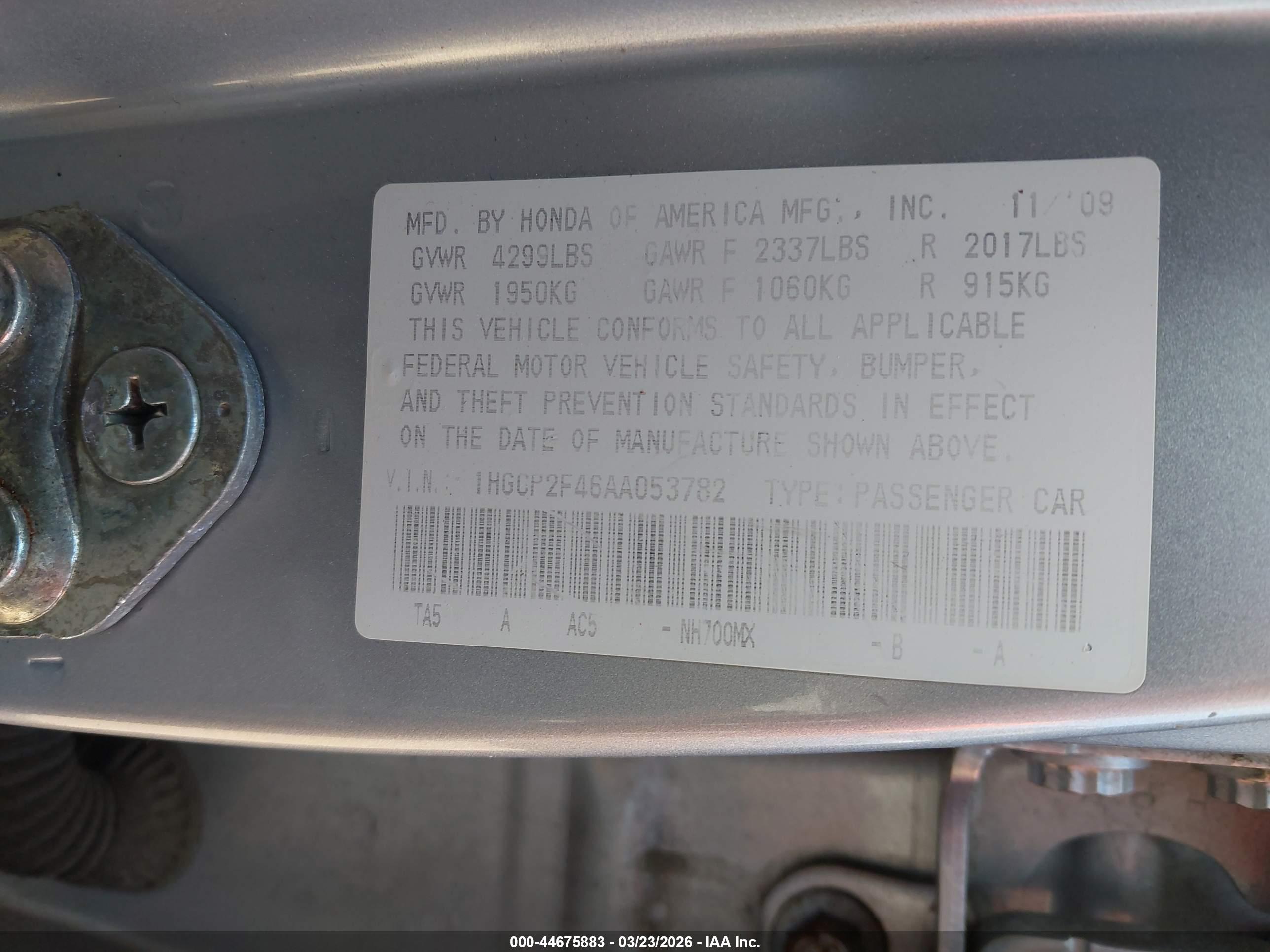 HONDA ACCORD image 9