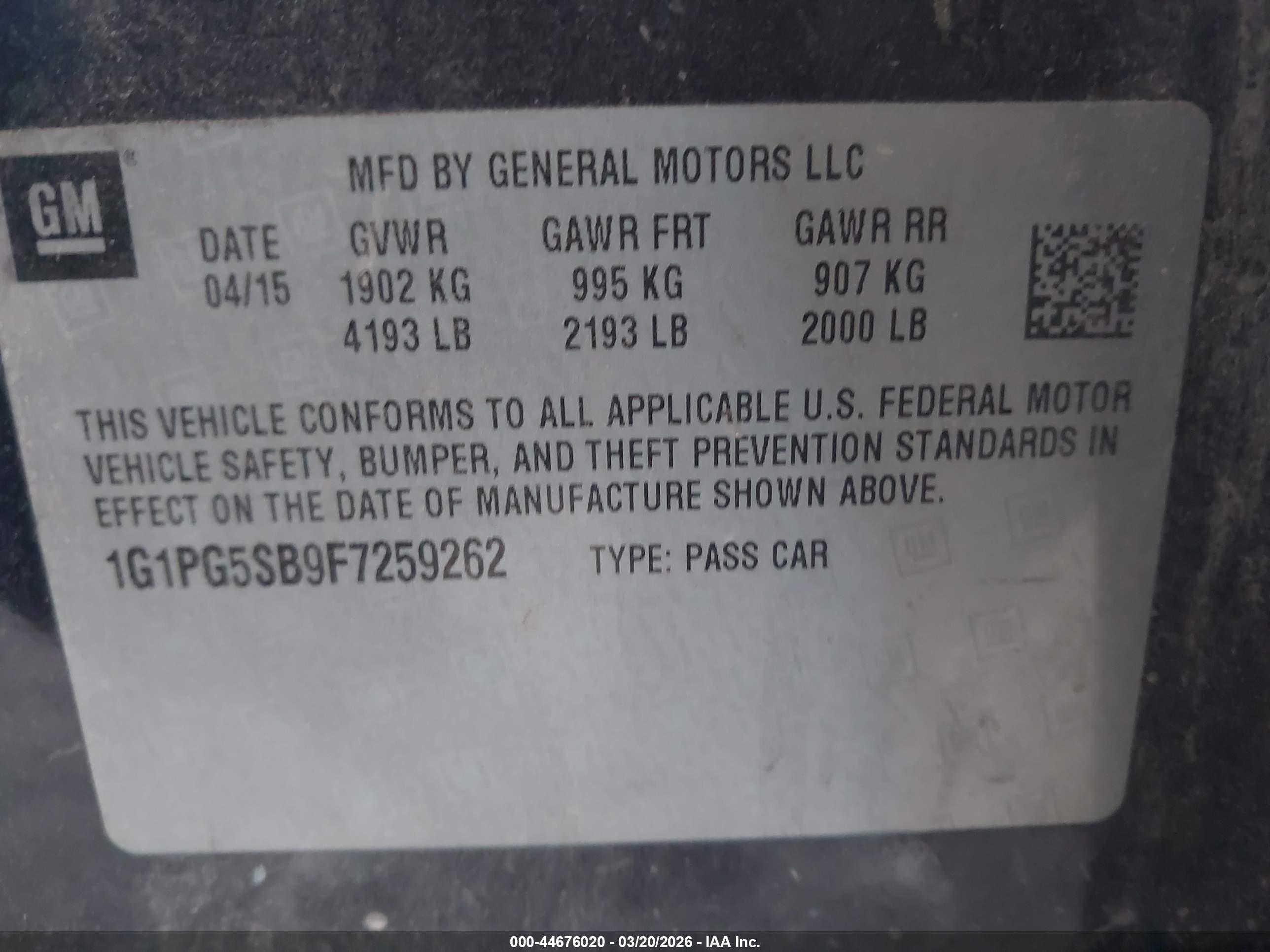 CHEVROLET CRUZE image 9