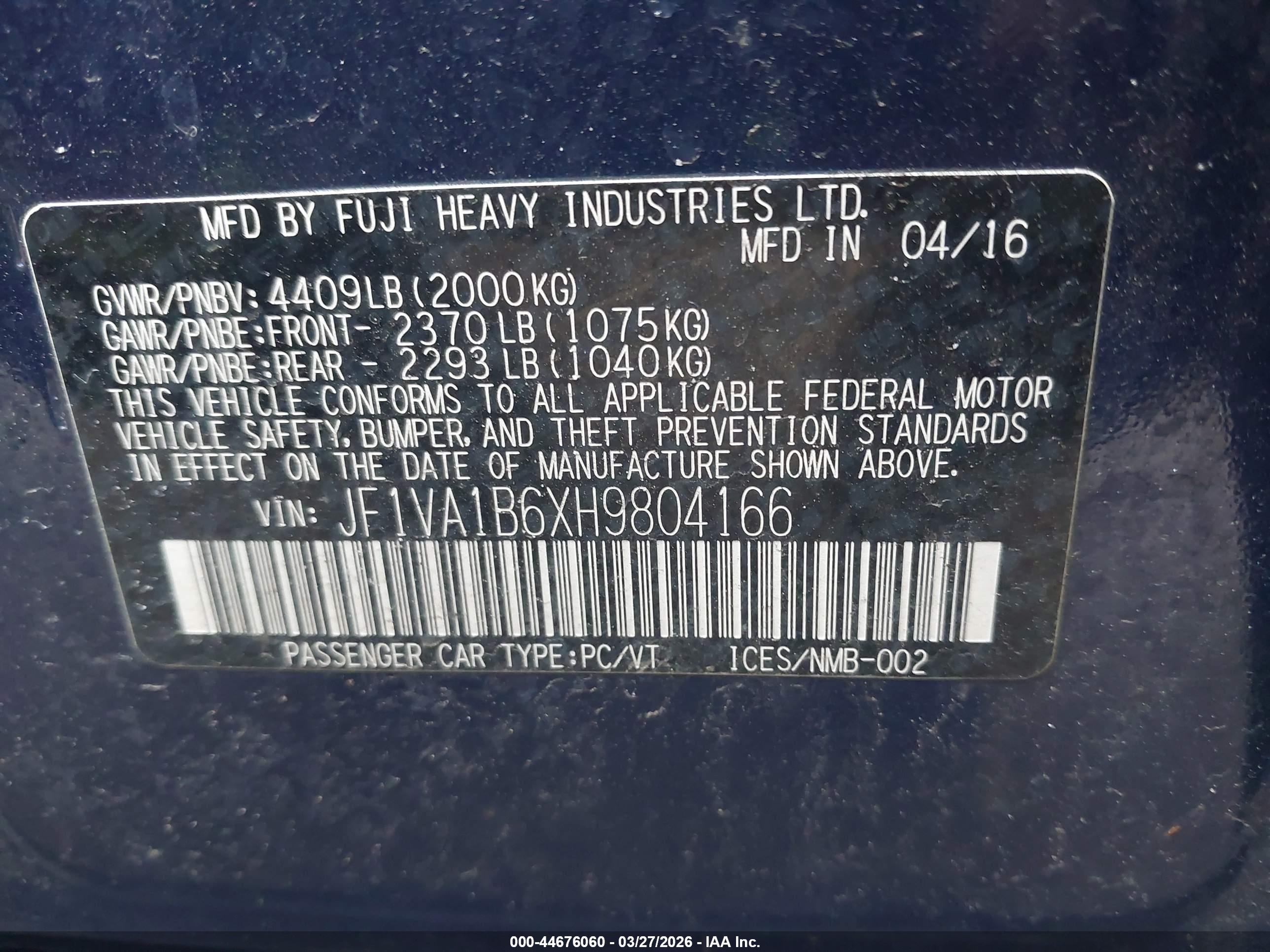 SUBARU WRX image 9