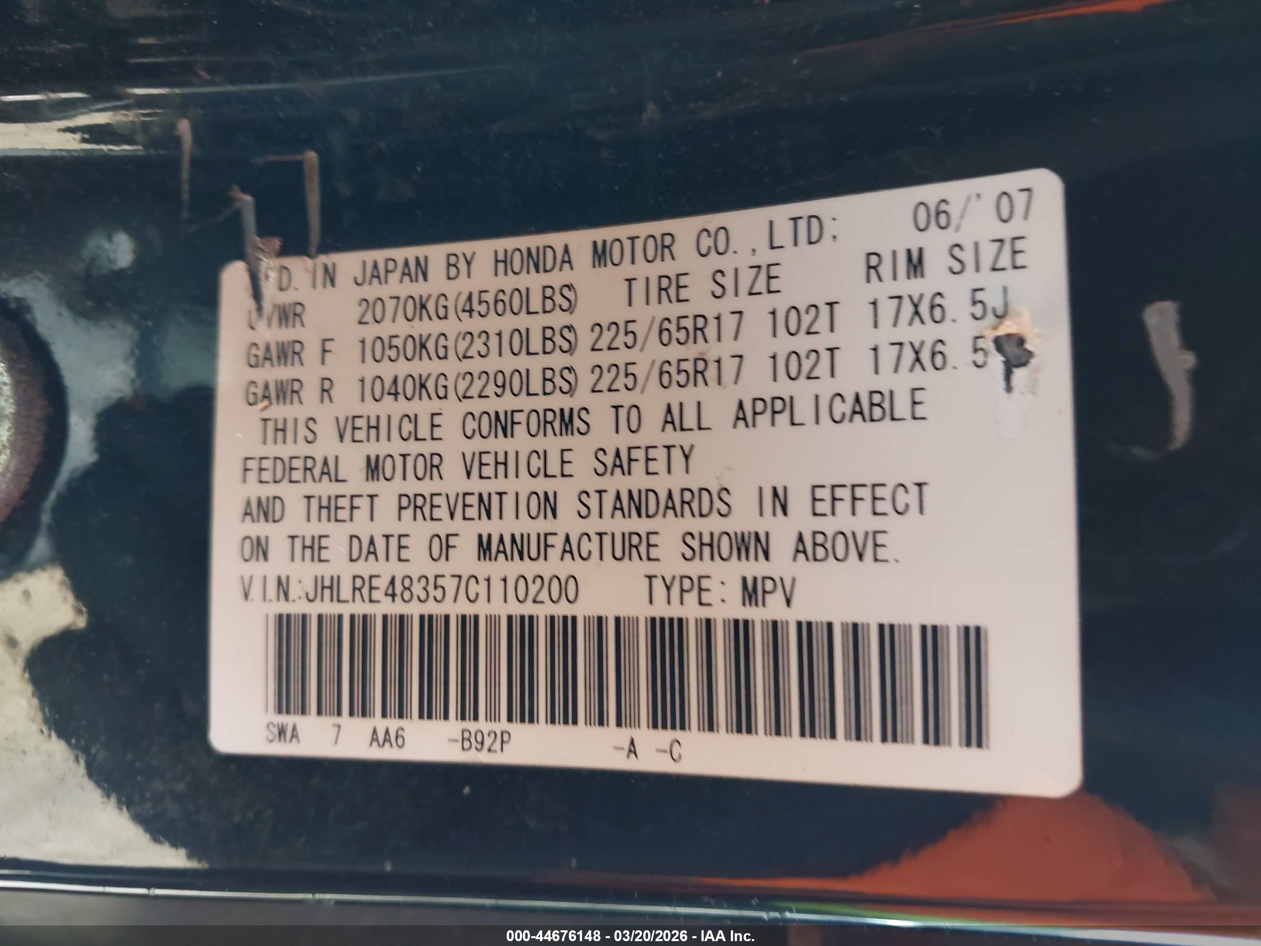 HONDA CR-V image 9