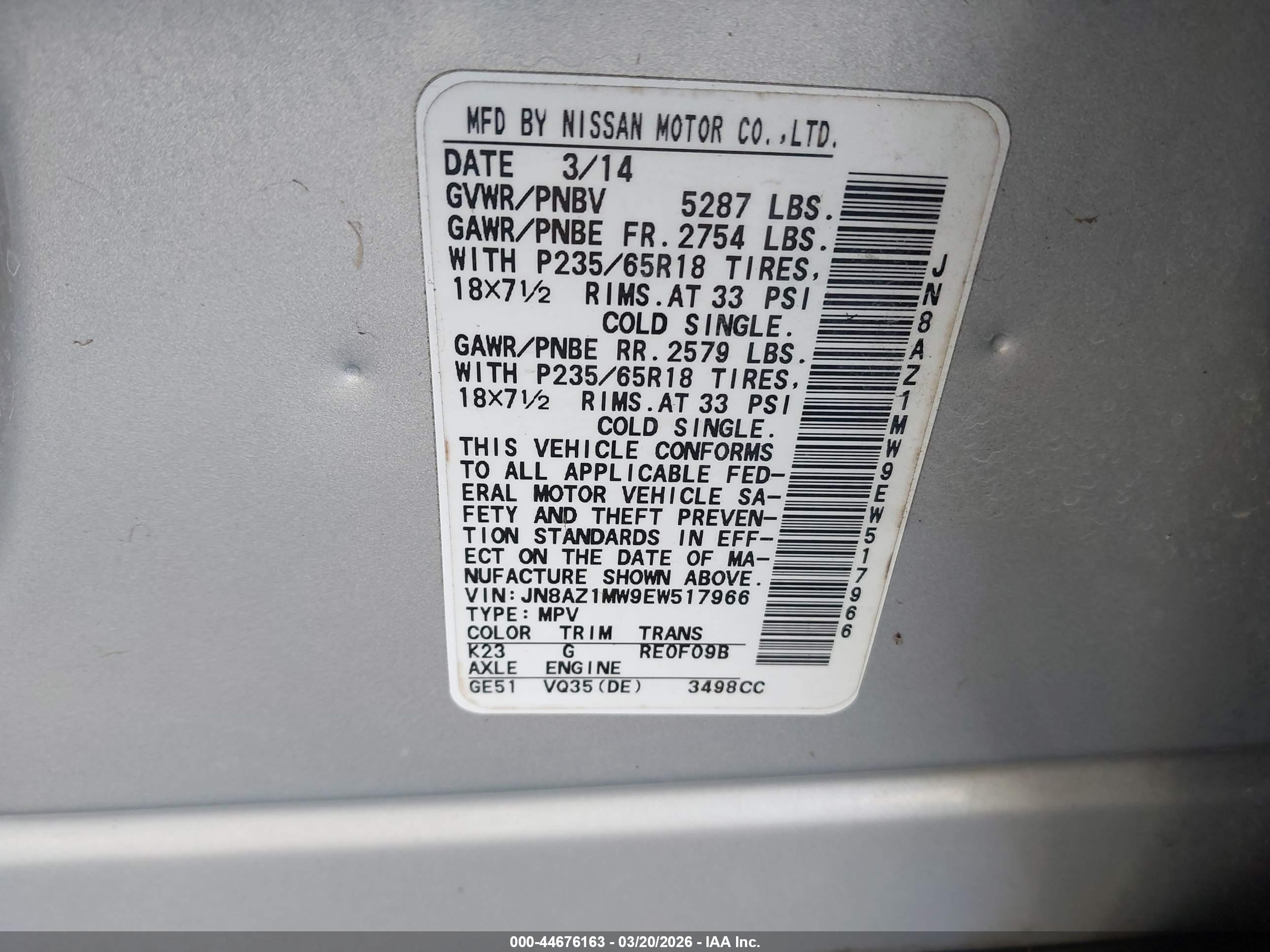 NISSAN MURANO image 9
