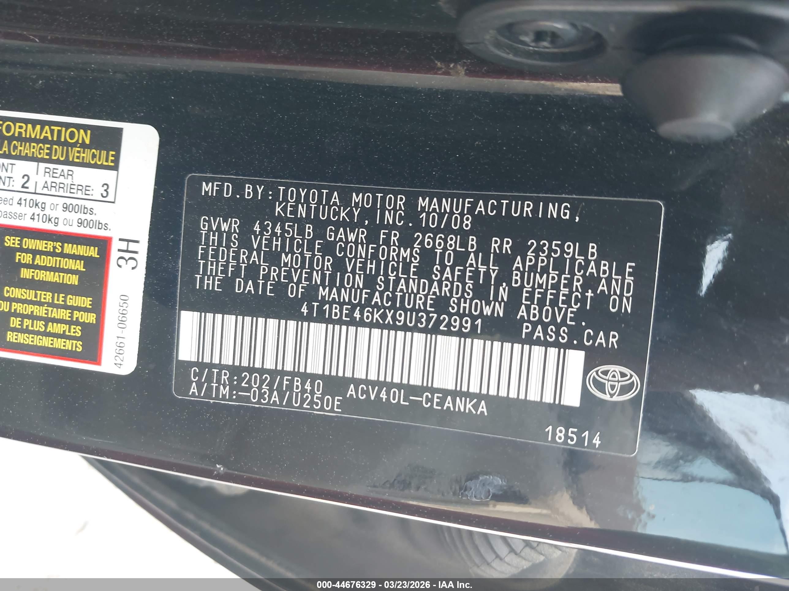 TOYOTA CAMRY image 9