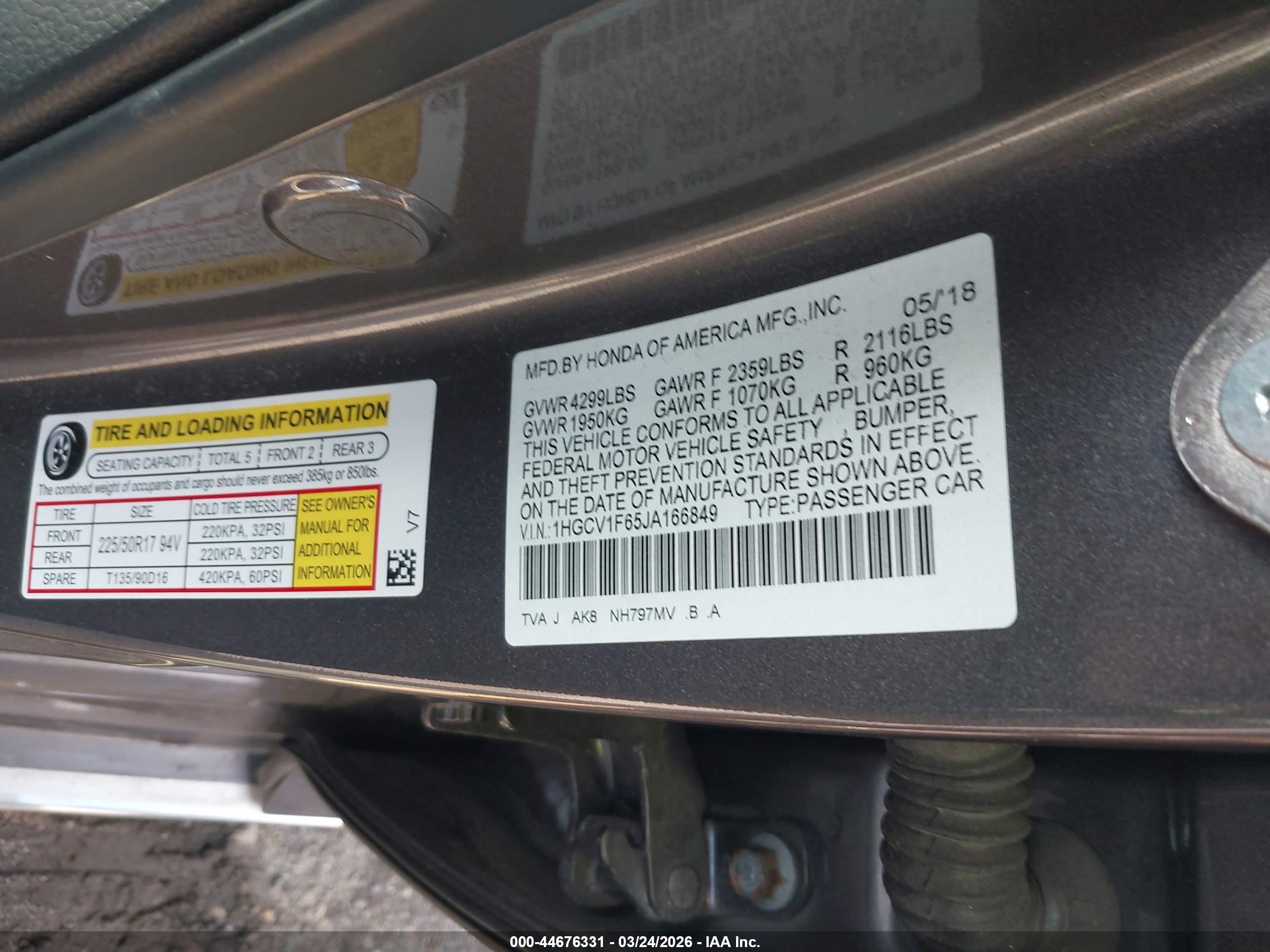 HONDA ACCORD image 9