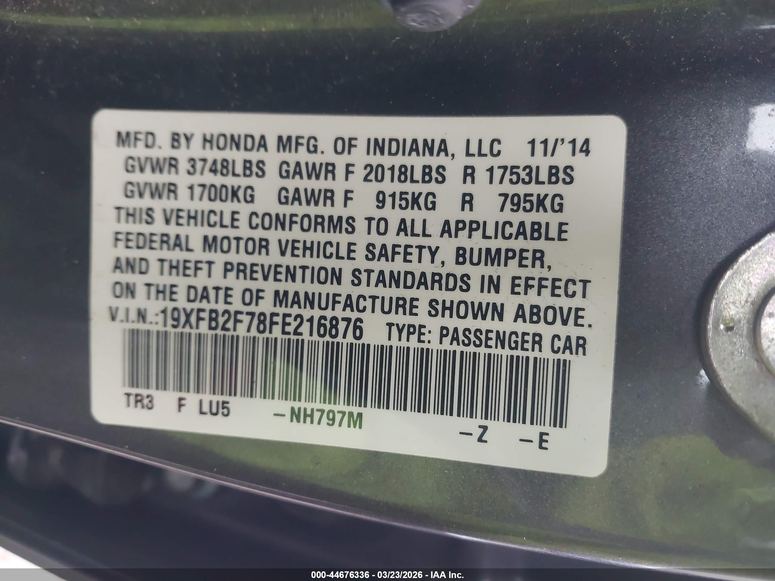 HONDA CIVIC image 9