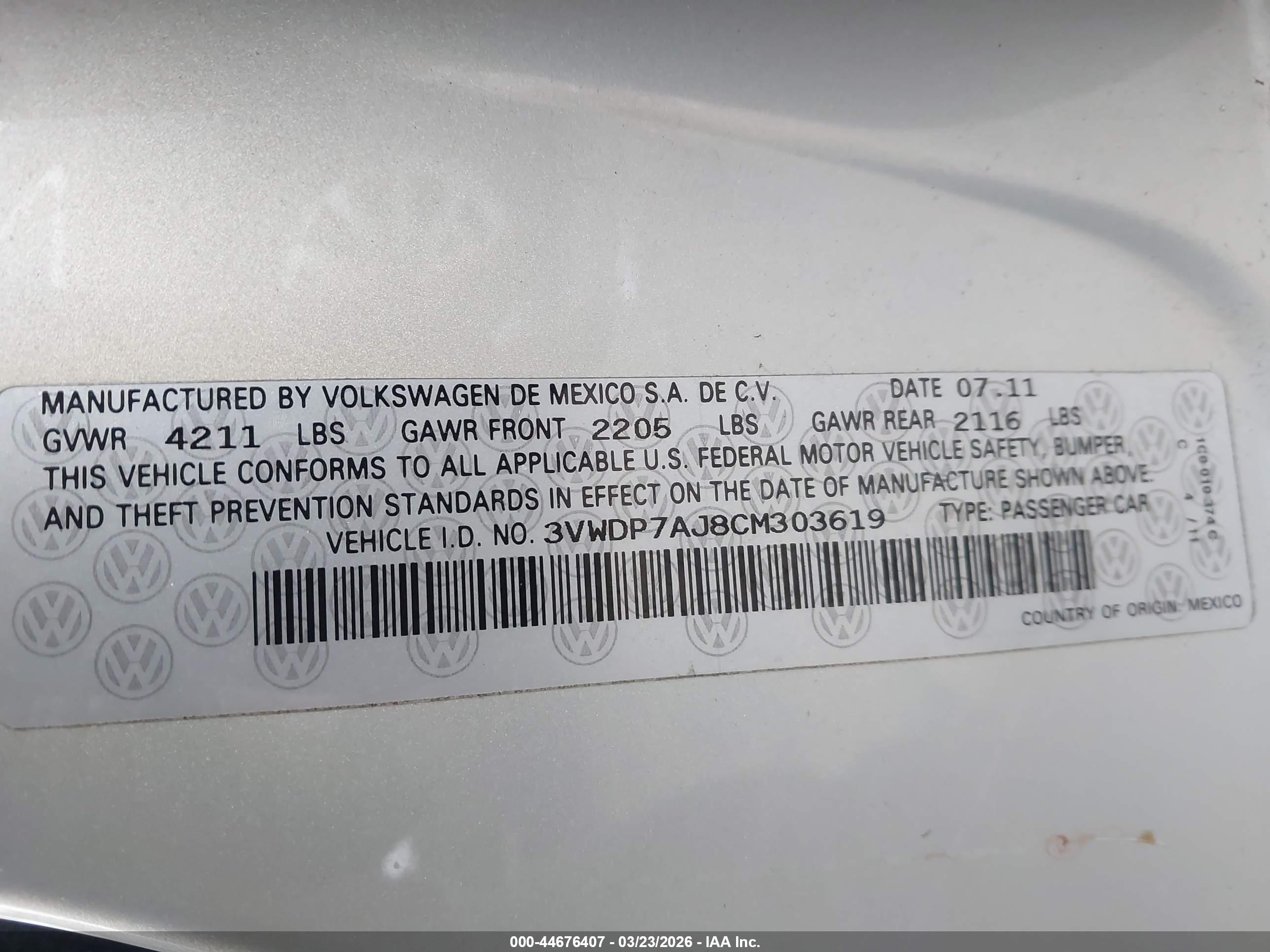 VOLKSWAGEN JETTA image 9