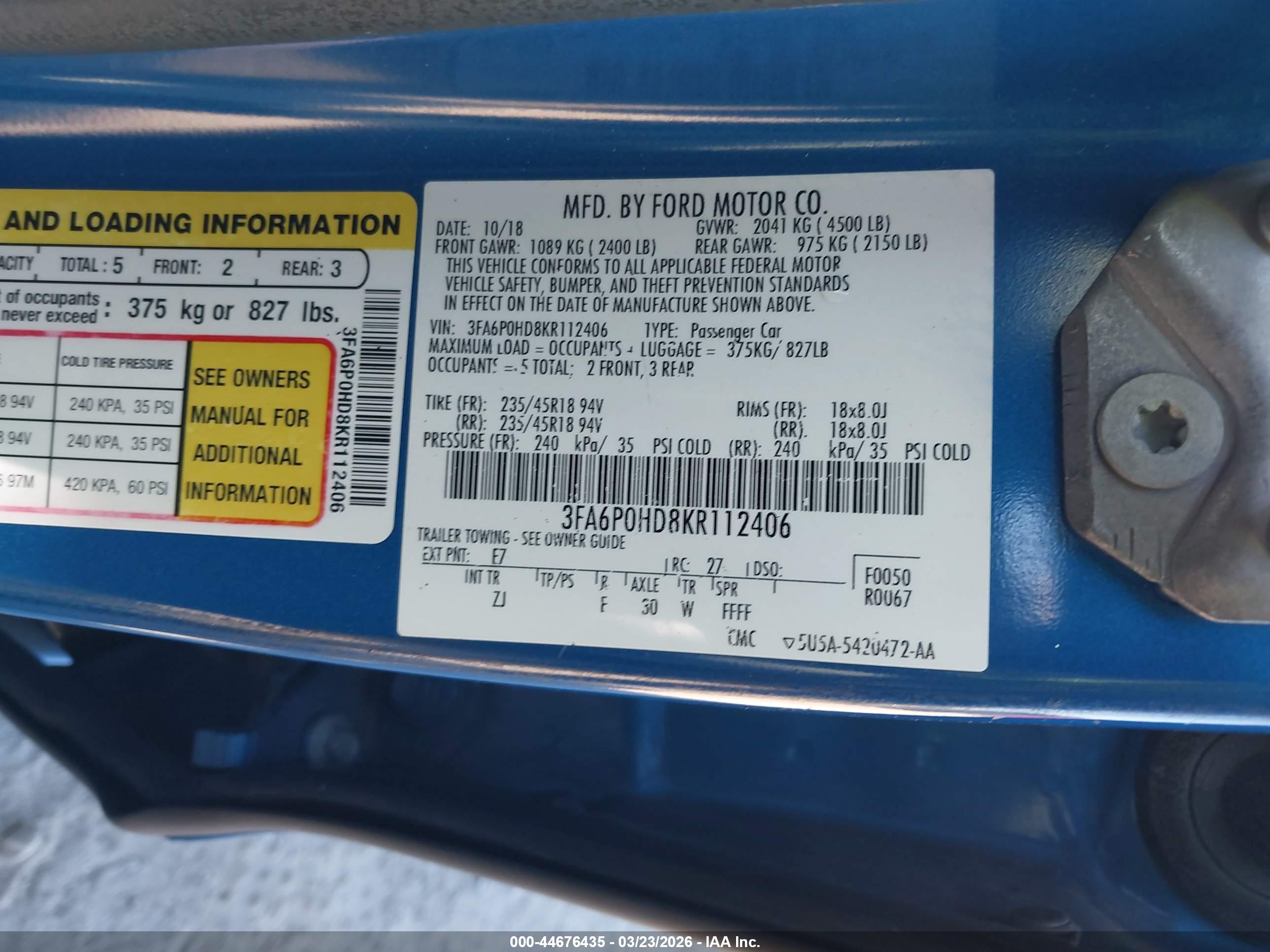 FORD FUSION image 9