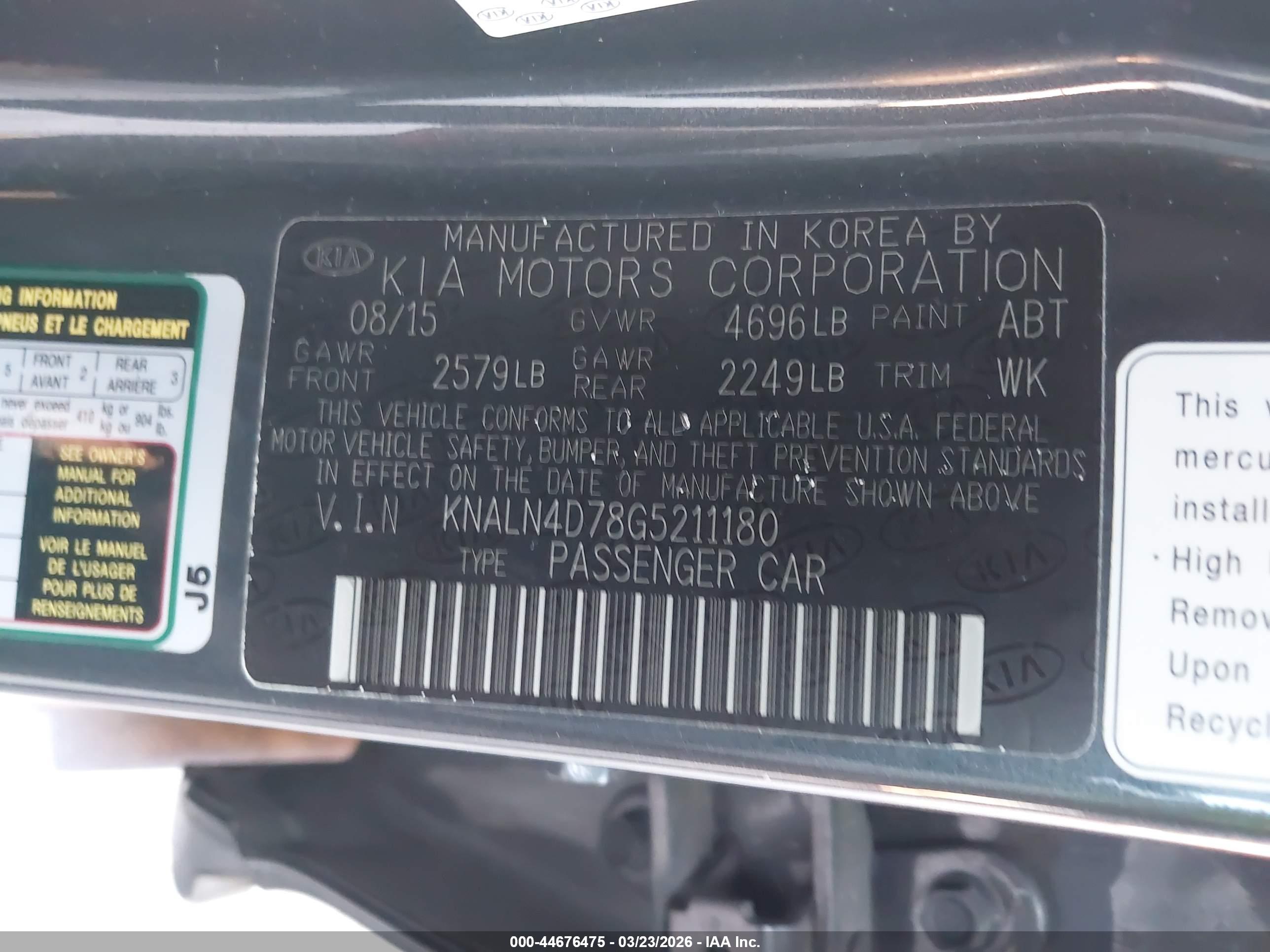 KIA CADENZA image 9